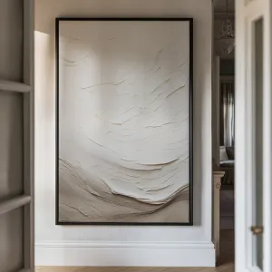 Canvas Wall Art Stretched Over Wooden Frame with Floating Frame and Abstract Painting CV4098