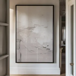 Canvas Wall Art Stretched Over Wooden Frame with Floating Frame and Abstract Painting CV4100