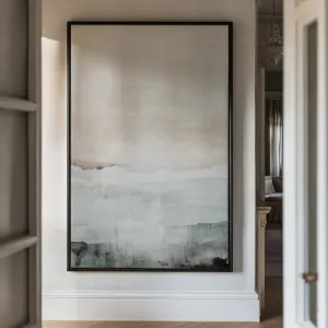 Canvas Wall Art Stretched Over Wooden Frame with Floating Frame and Abstract Painting CV4110