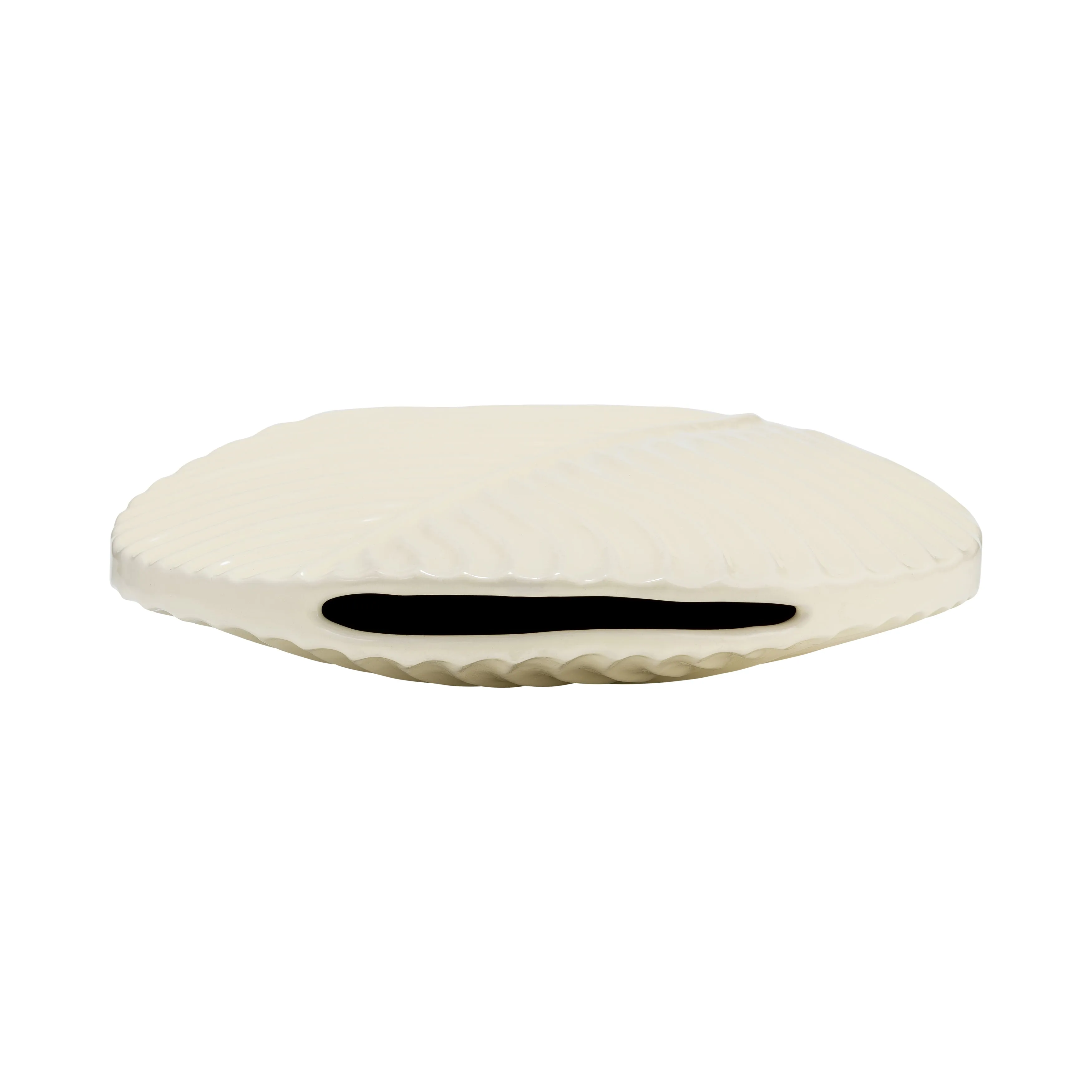 CER, 11" ROUND BOTANICAL VASE, COTTON
