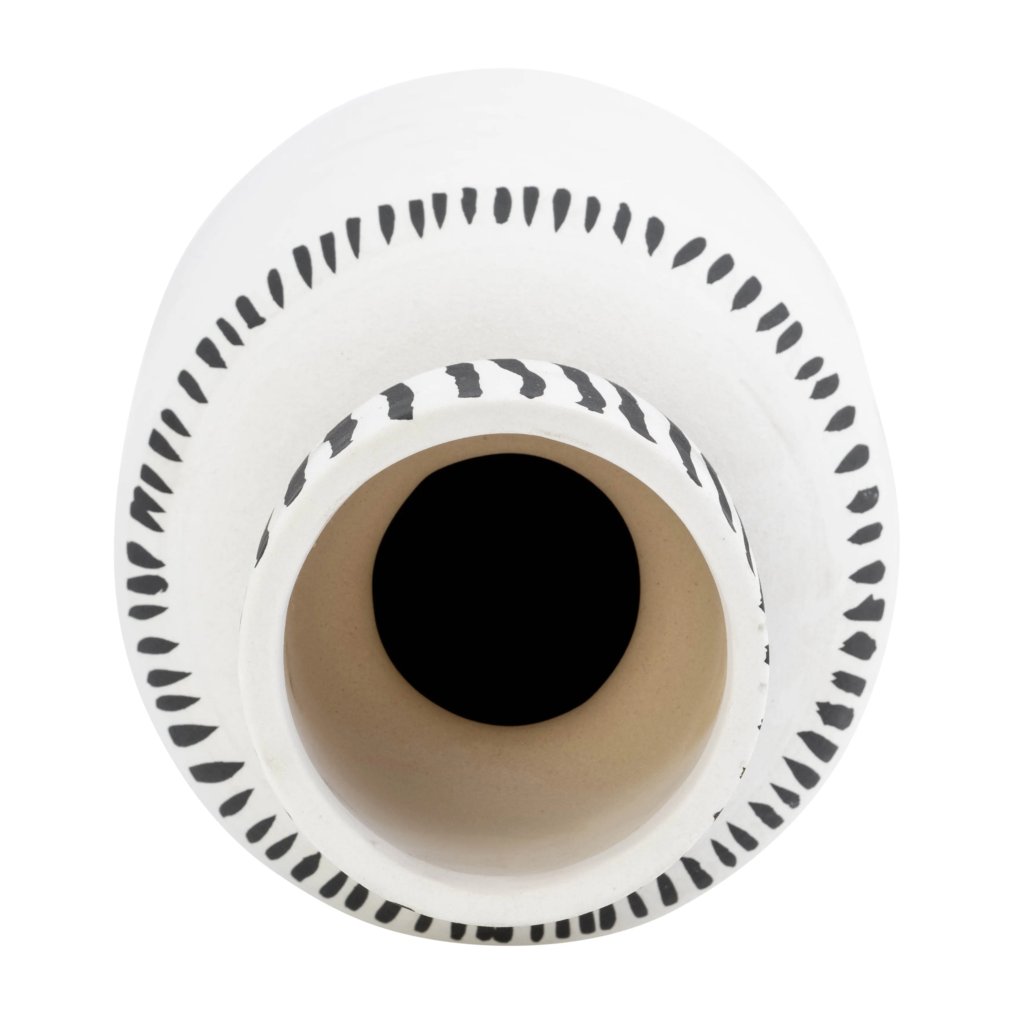 CER, 11"H SLEEPING MAN FLOWER VASE, WHT/BLK