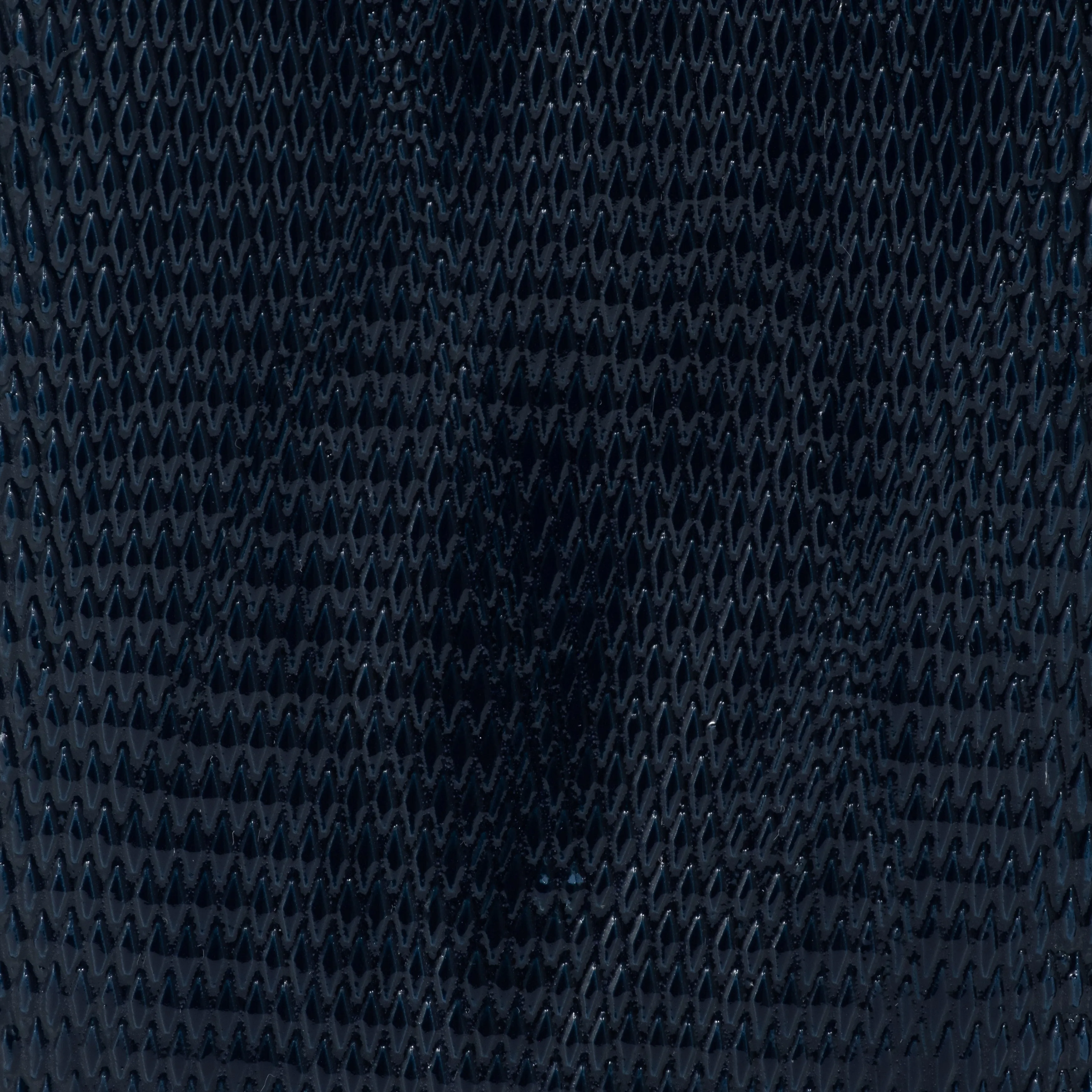 CER, 12" SQUARED GROOVED VASE, NAVY BLUE