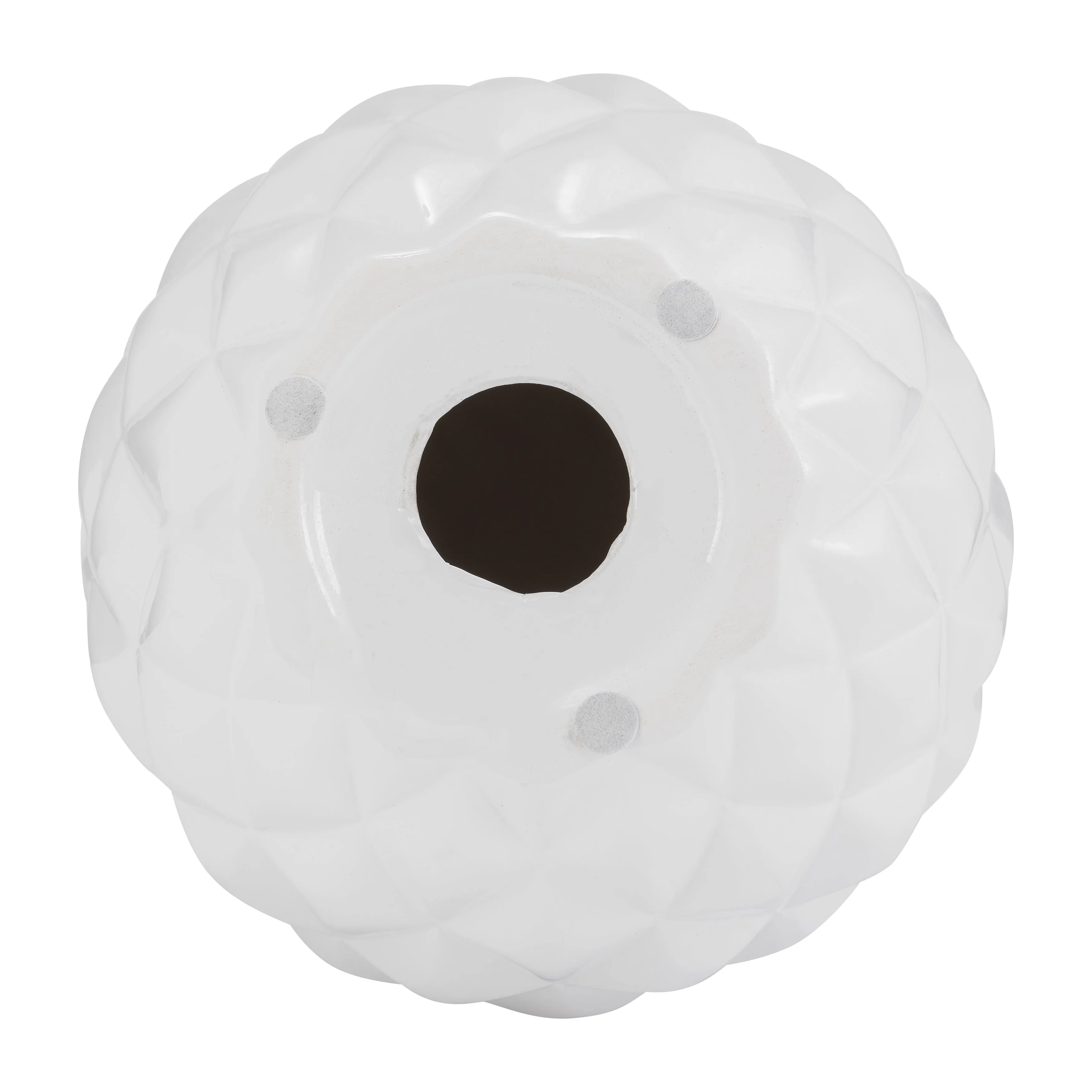 CER, 13" PINEAPPLE DECO, WHITE