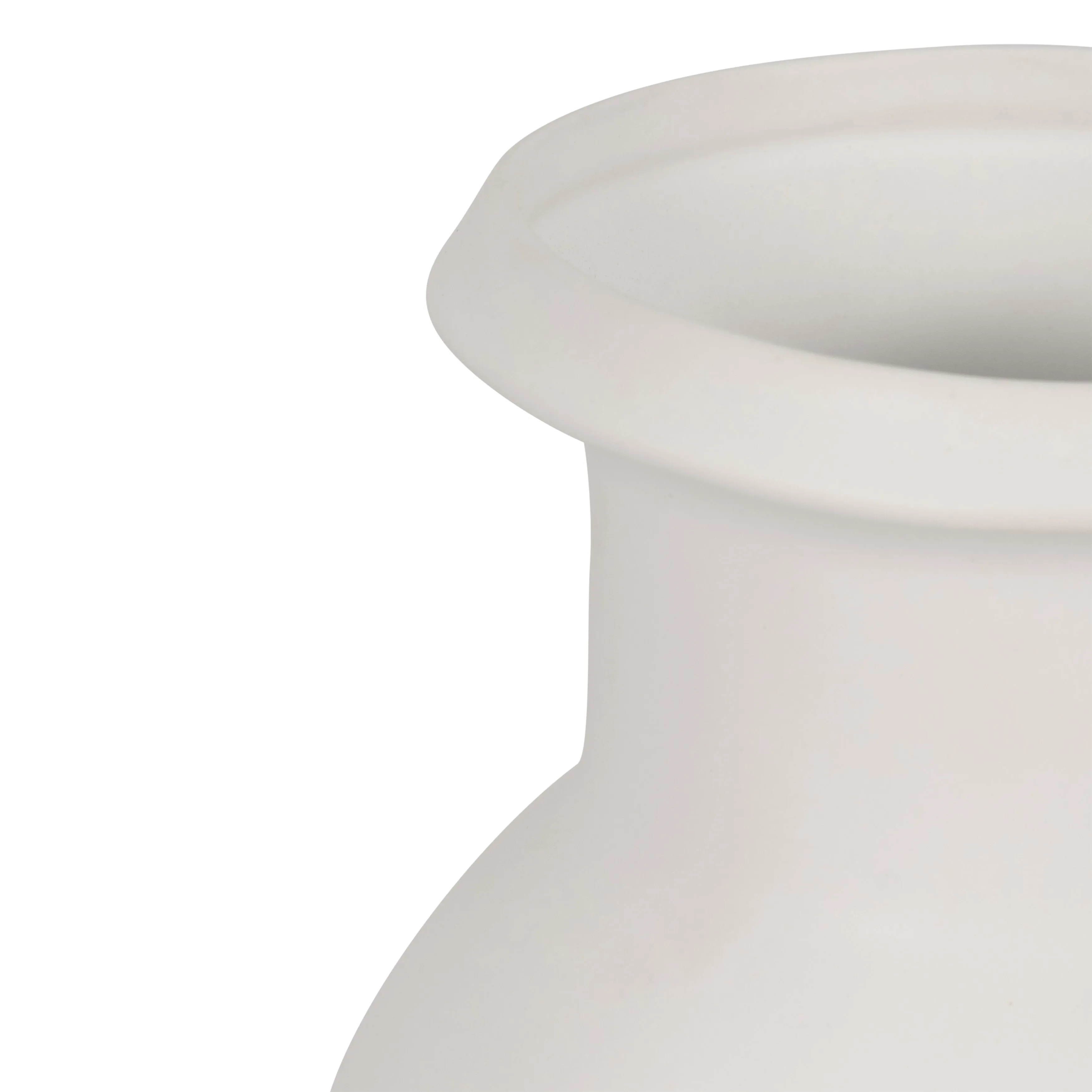 CER, 13"H TALL SLIM VASE, WHITE