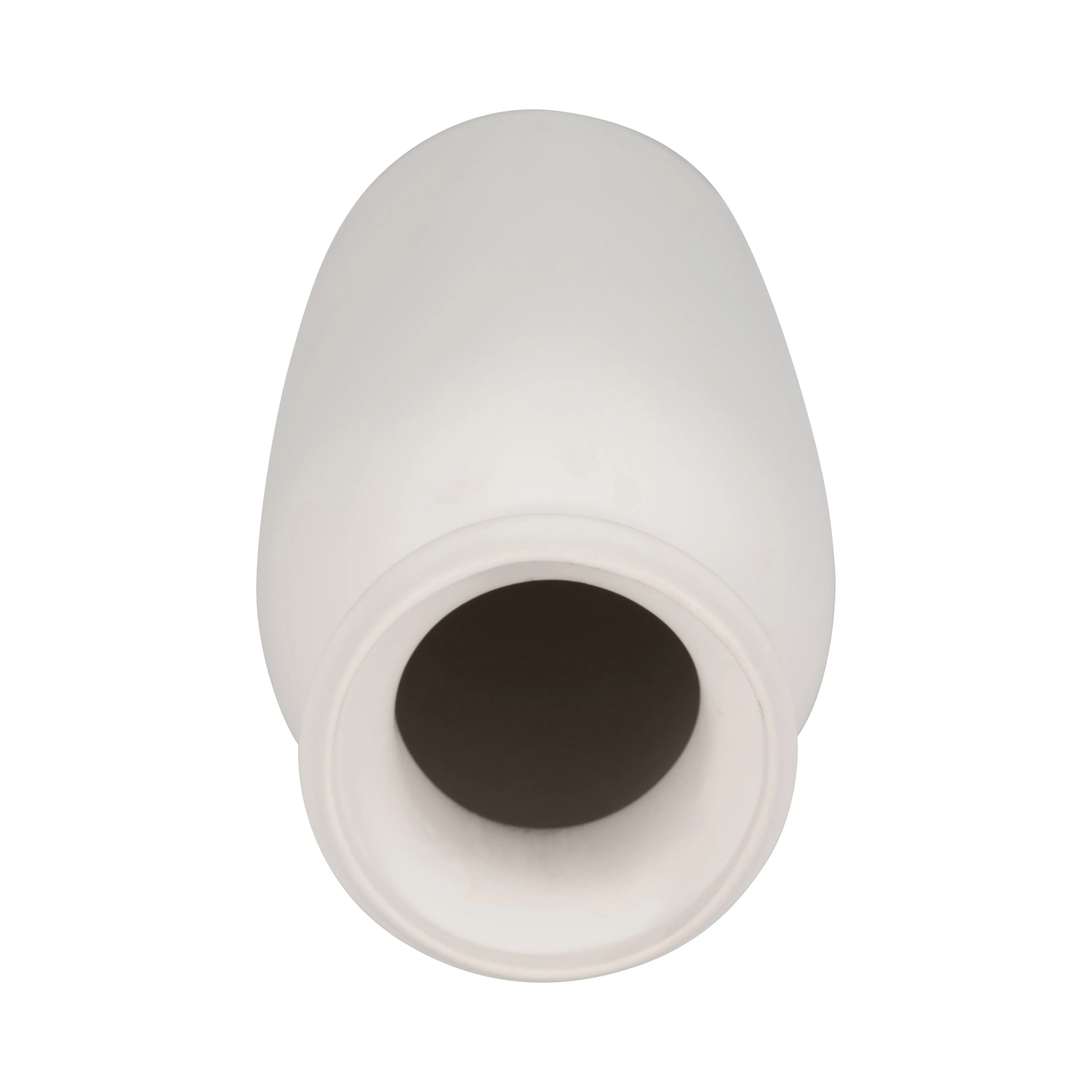 CER, 13"H TALL SLIM VASE, WHITE