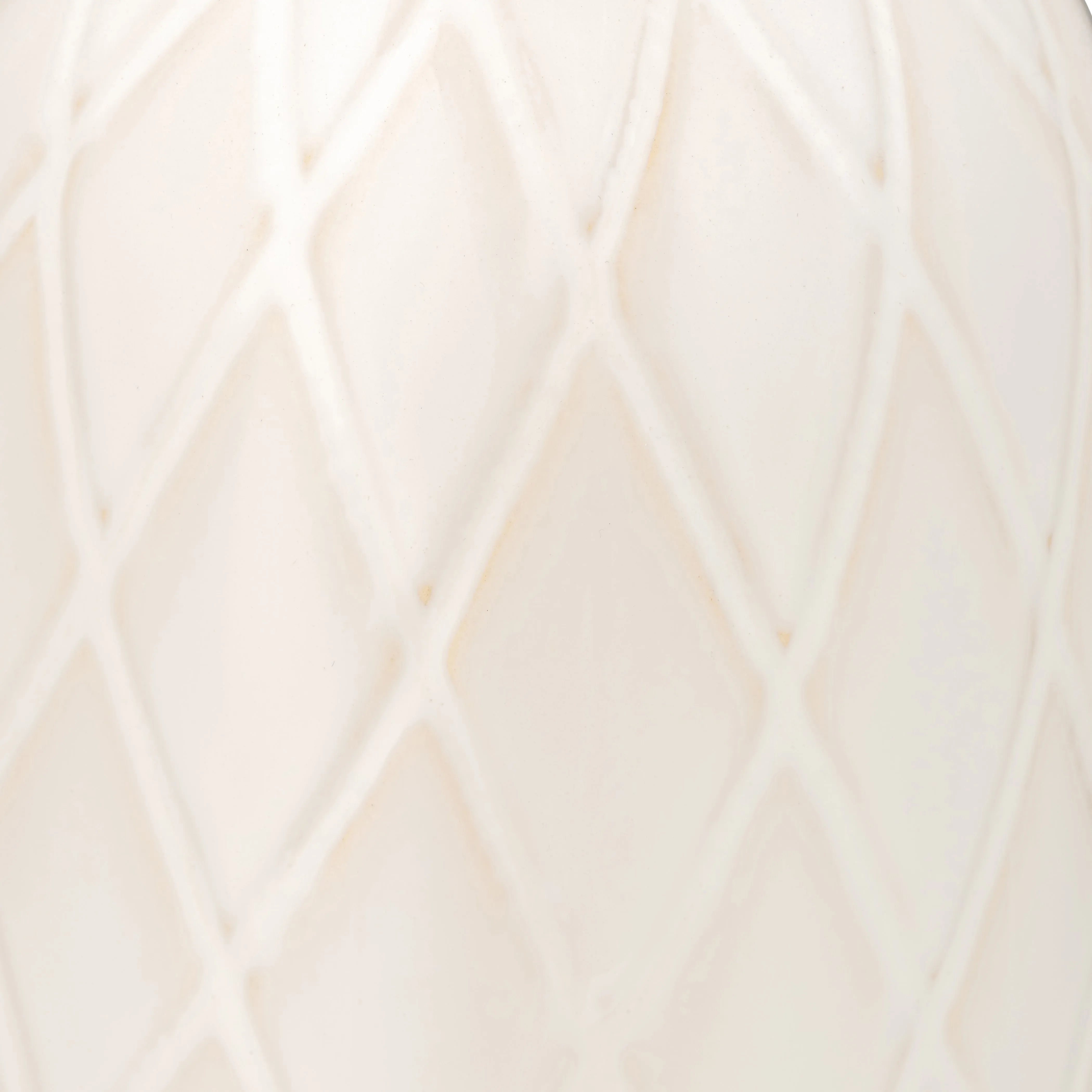 CER, 16" PLAID TEXTURED VASE, BEIGE