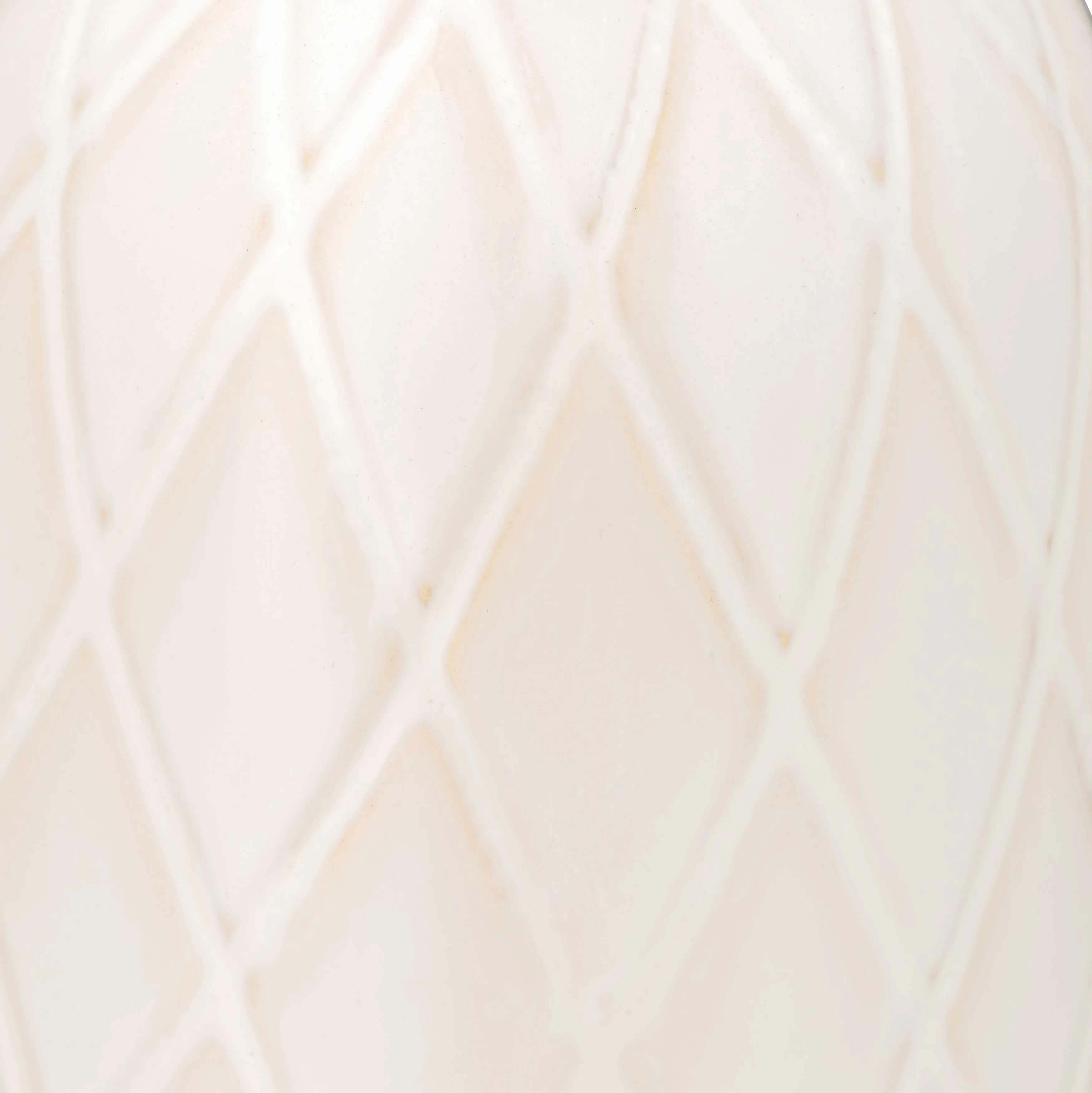 CER, 16" PLAID TEXTURED VASE, BEIGE