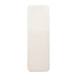 CER, 18" SQUARED GROOVED VASE, IVORY