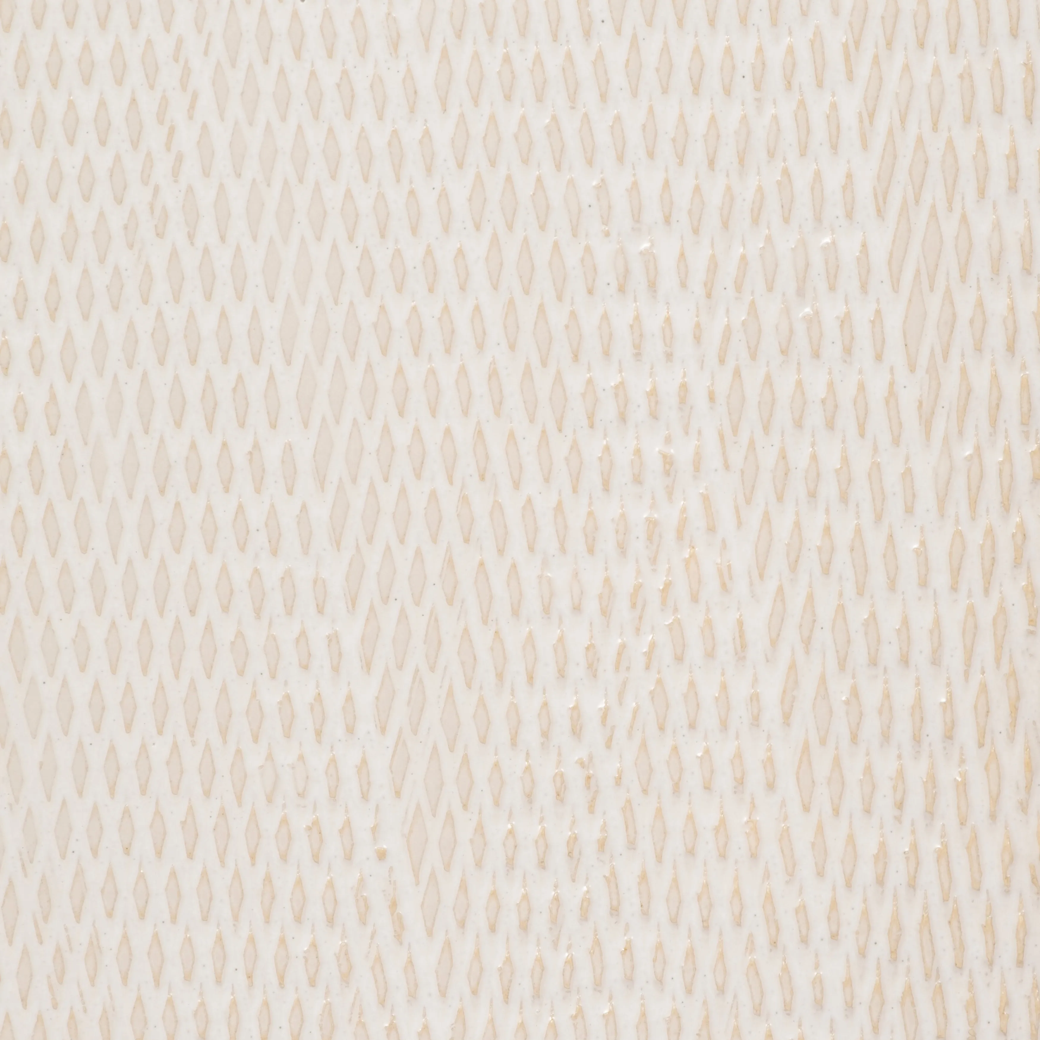 CER, 18" SQUARED GROOVED VASE, IVORY