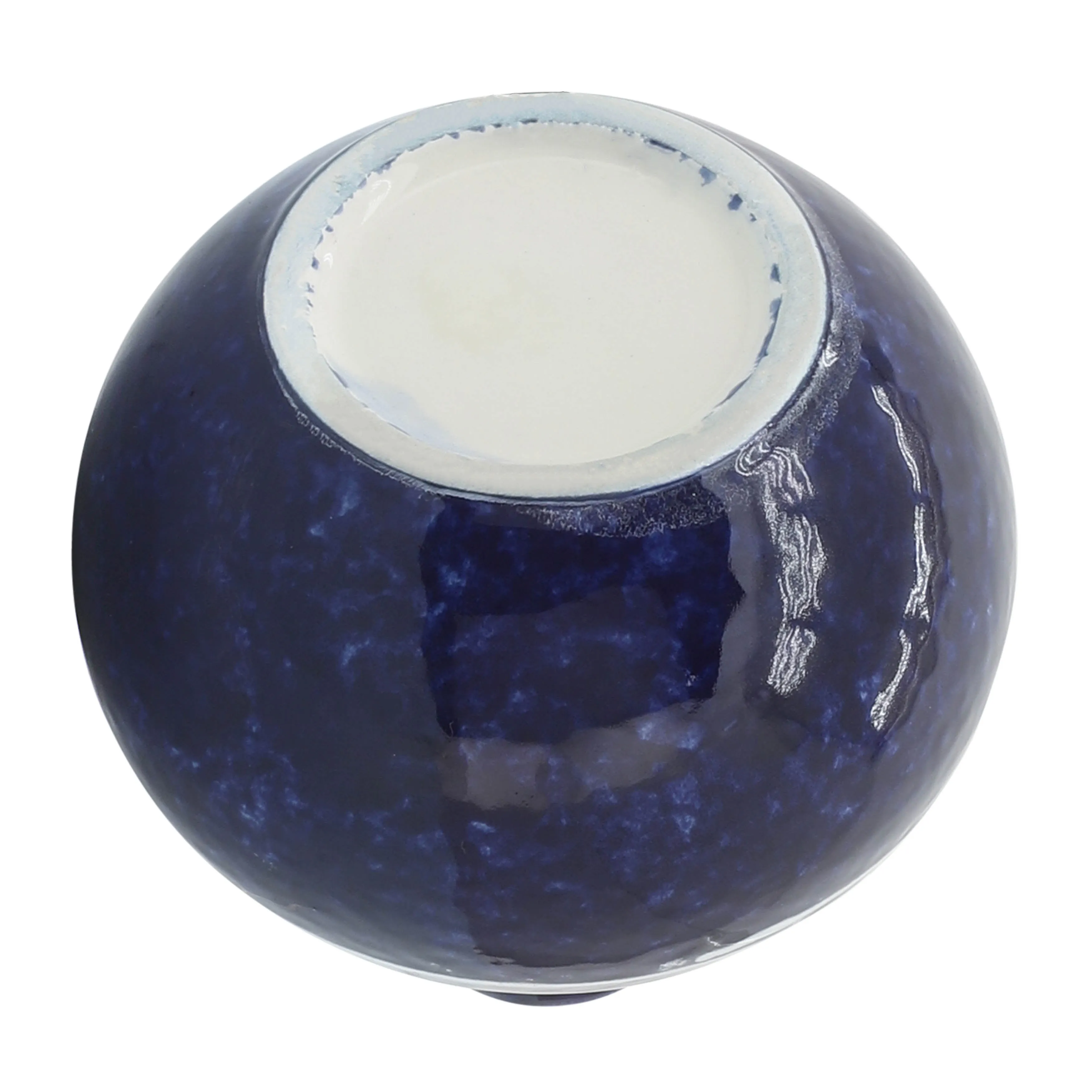 CER, 5"H PRIMEVAL VASE, BLUE