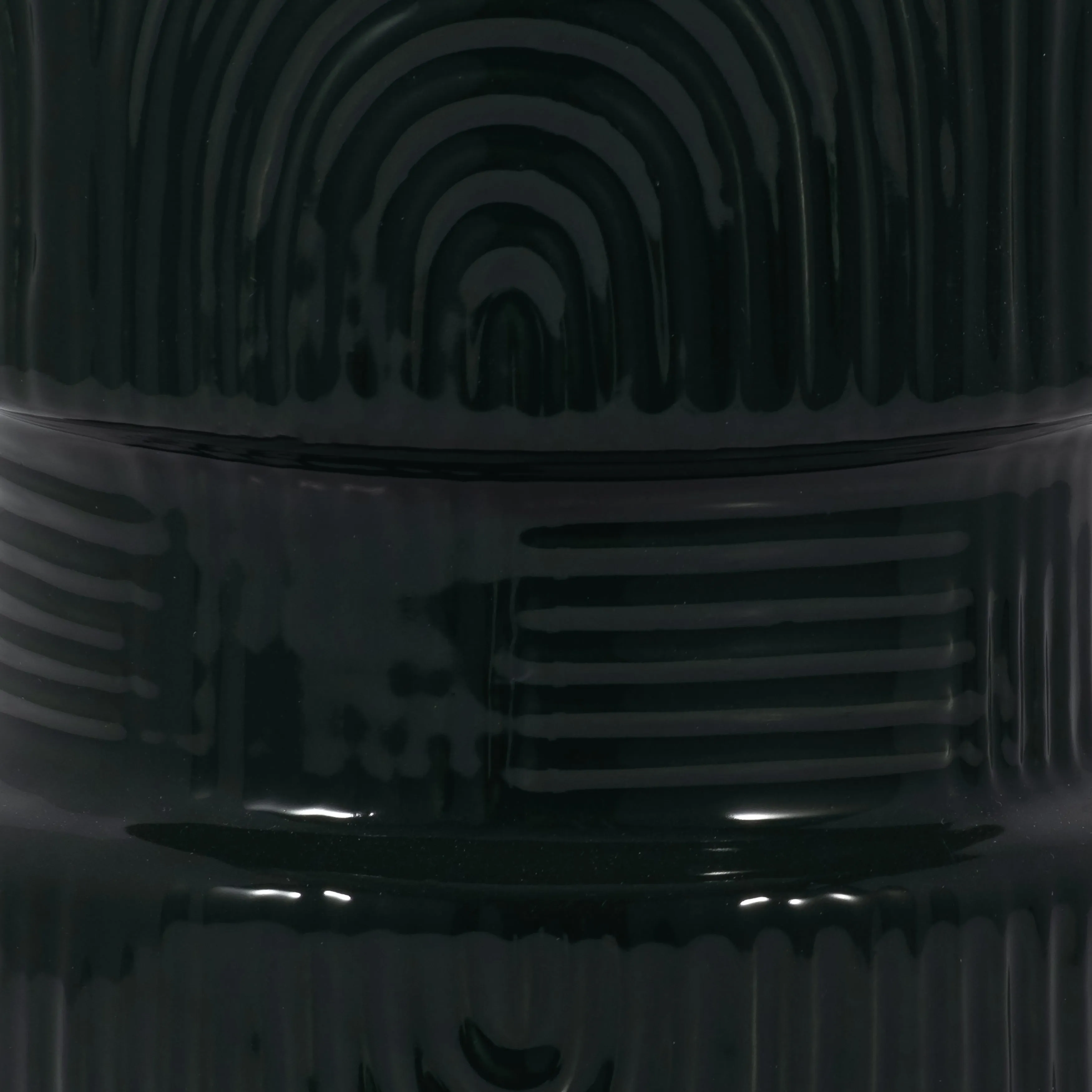 CER, 7" ARCHES DUMBELL VASE, FOREST GREEN