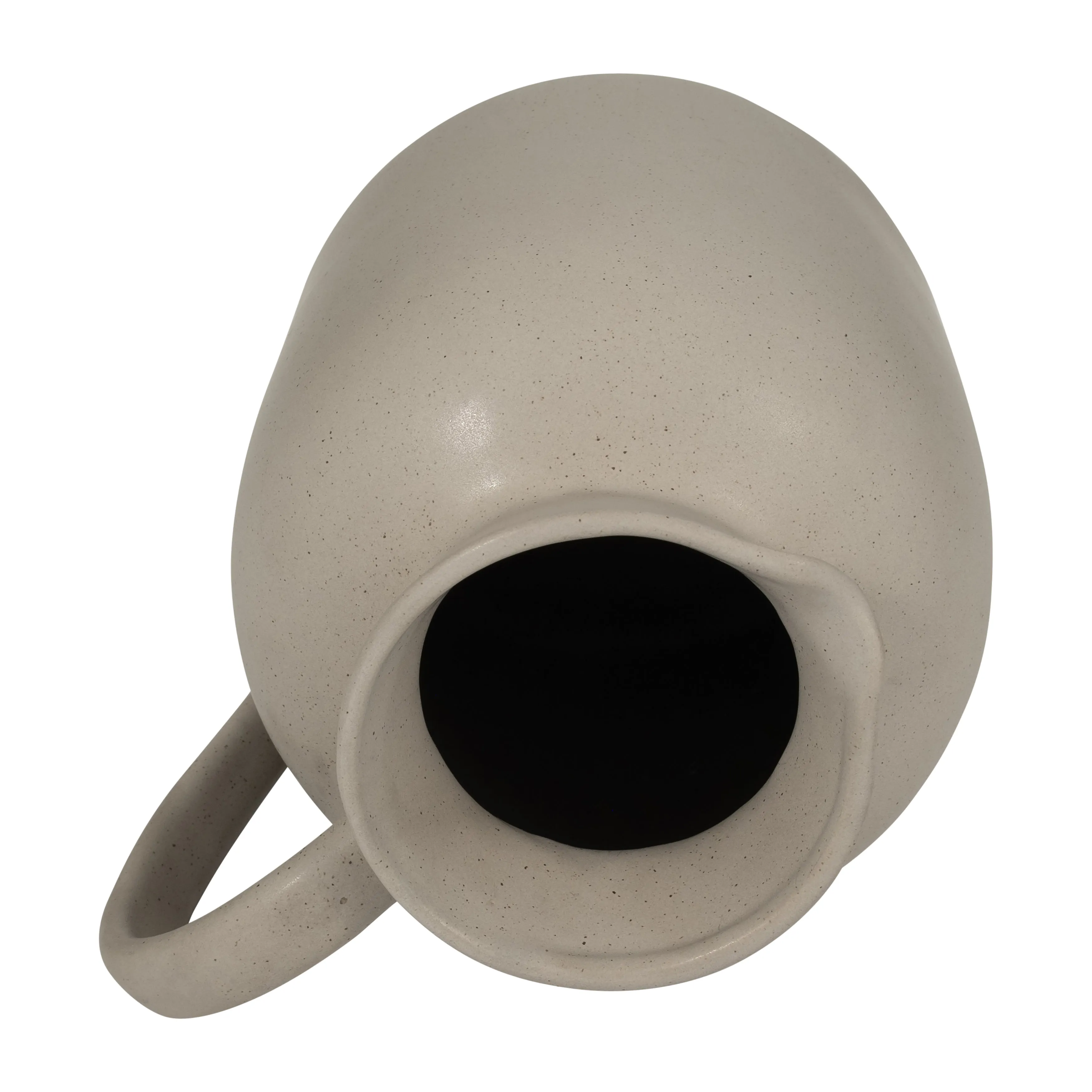 CER, 7" PITCHER VASE, GRAY