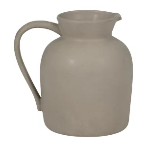 CER, 7" PITCHER VASE, GRAY
