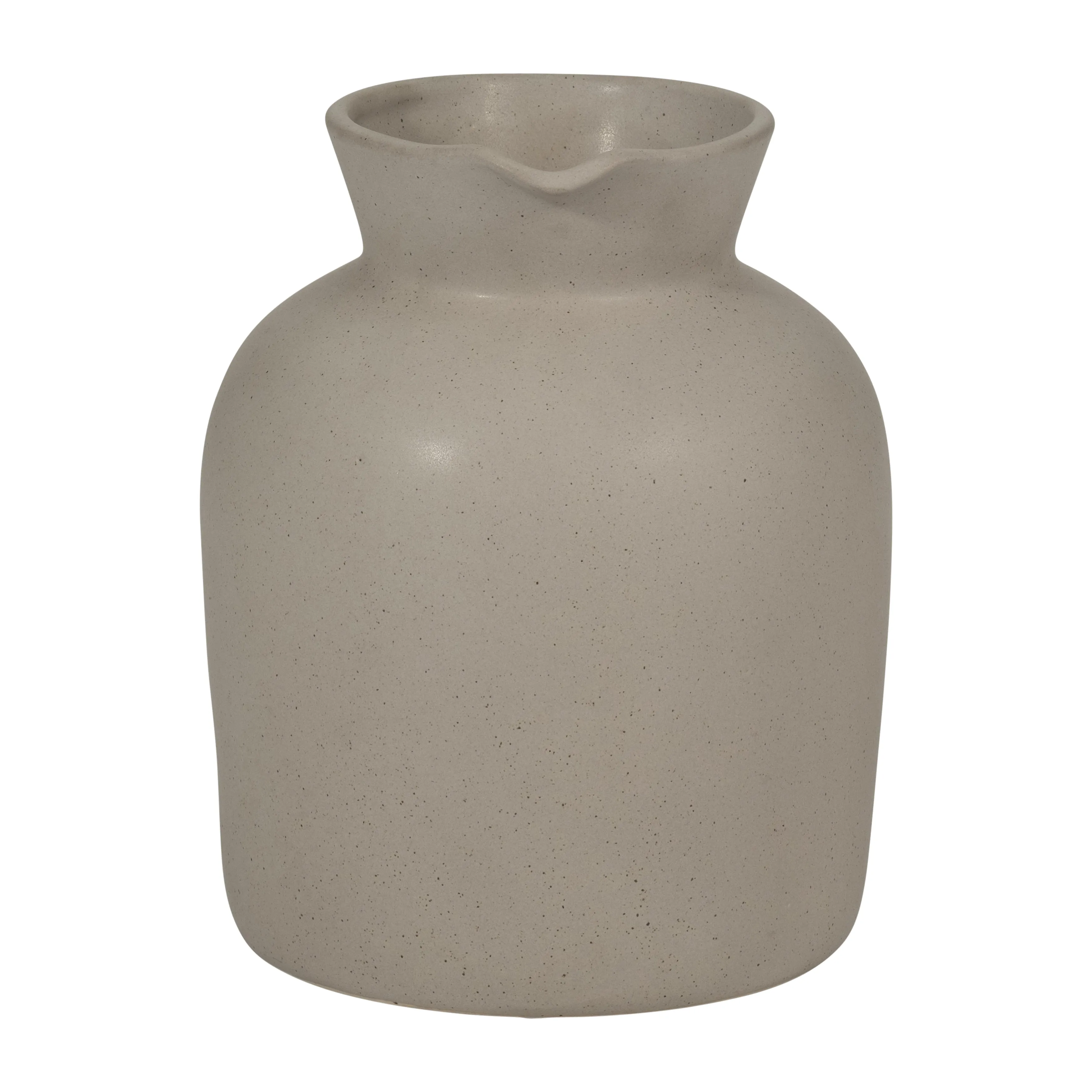 CER, 7" PITCHER VASE, GRAY
