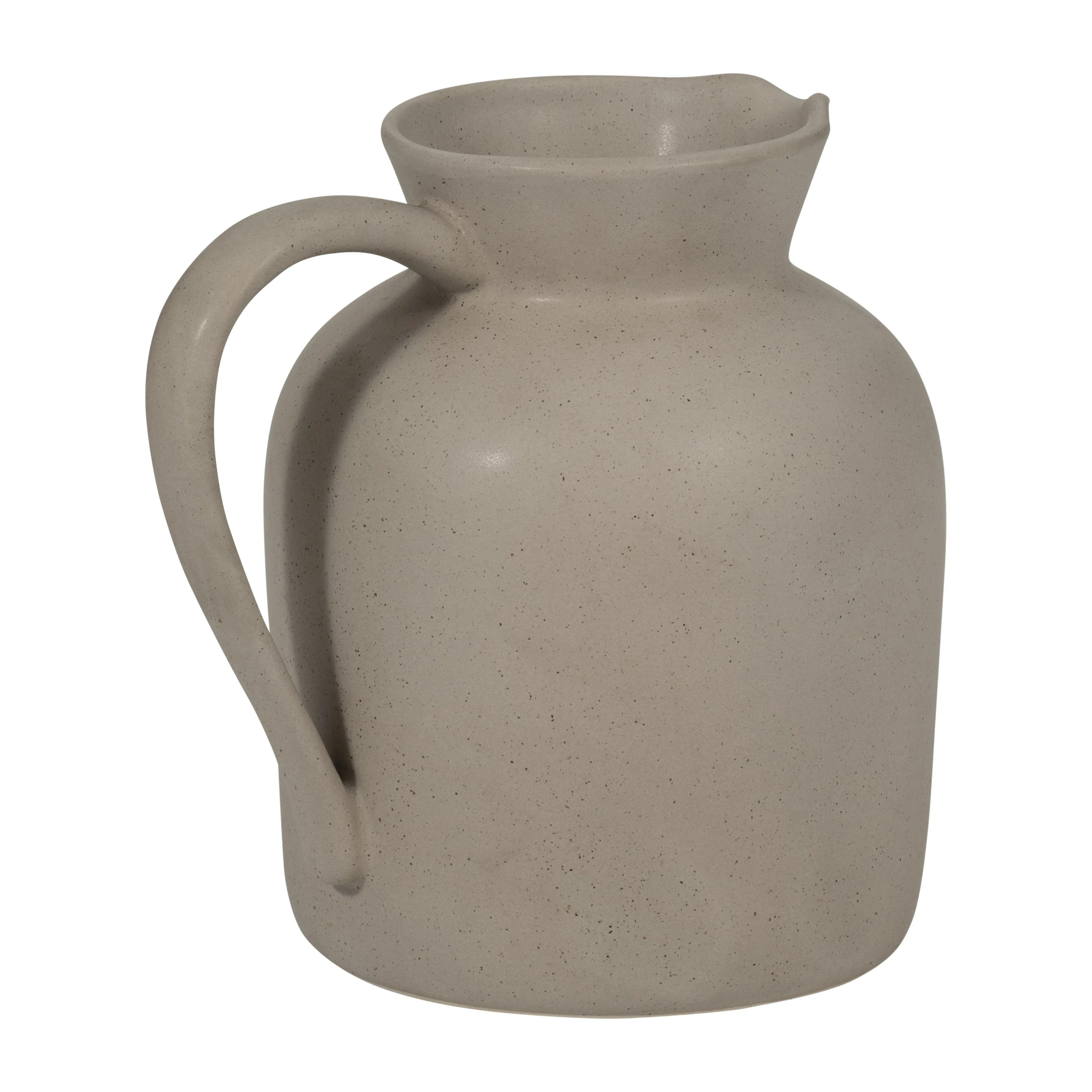 CER, 7" PITCHER VASE, GRAY