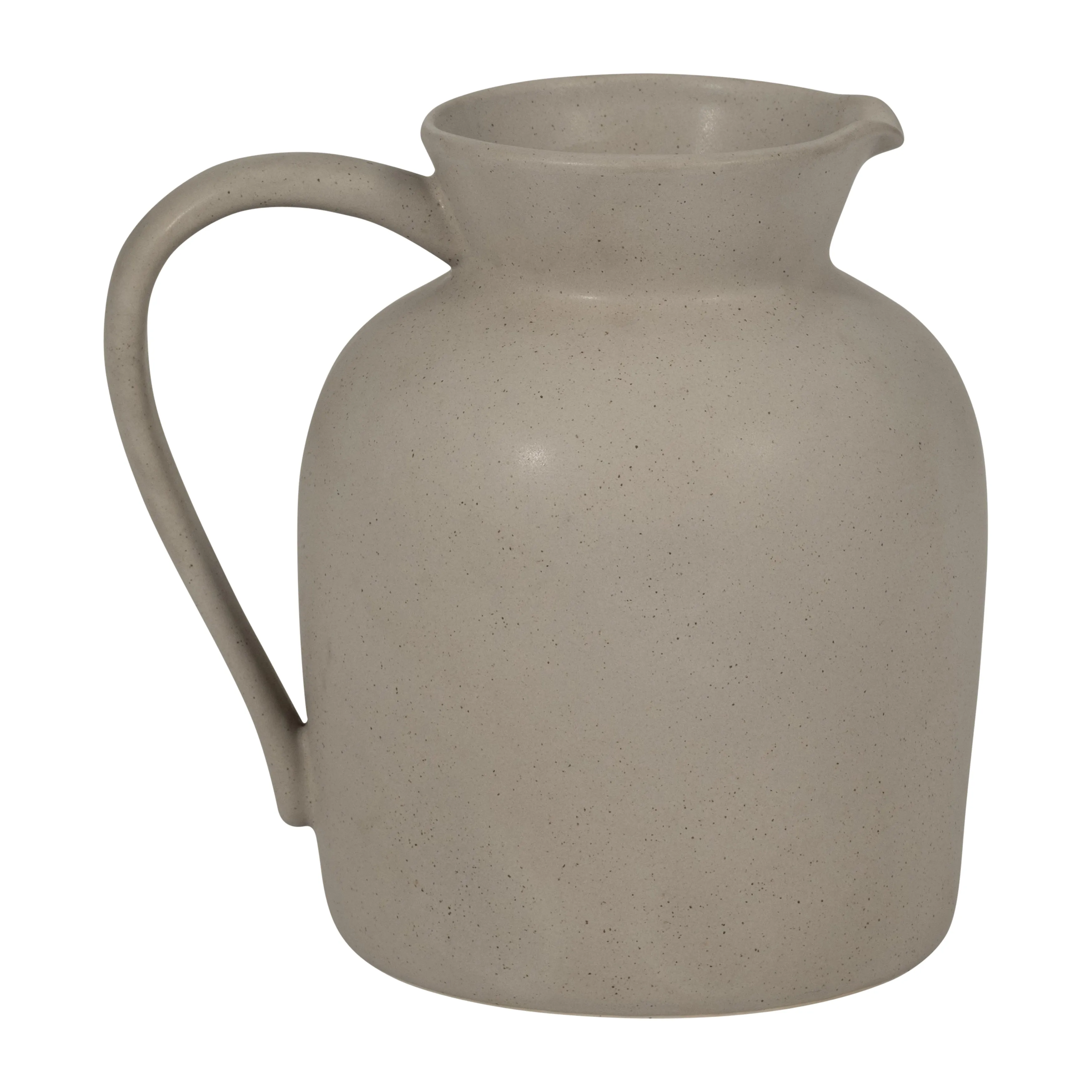 CER, 7" PITCHER VASE, GRAY