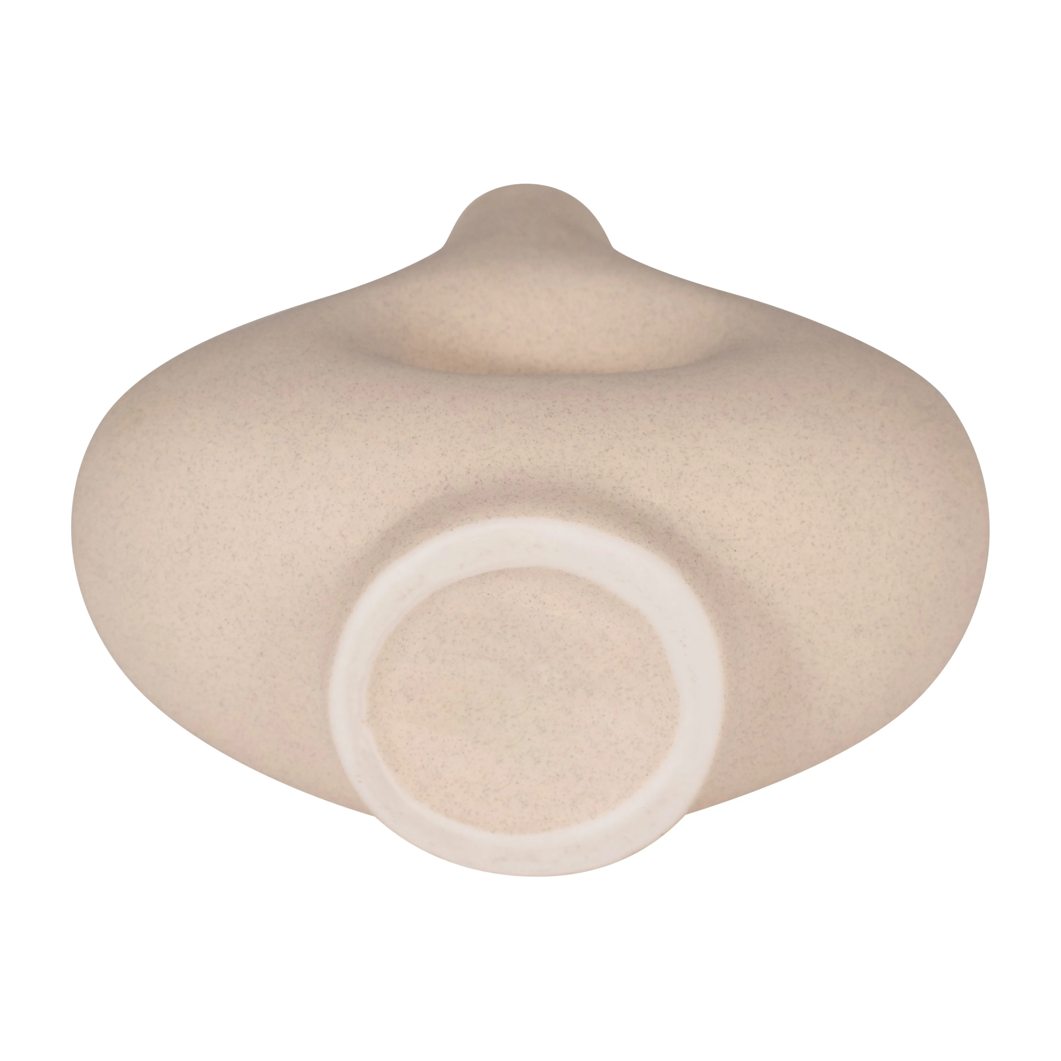 CER, 7" SHORT OPEN CUT-OUT NOMAD VASE, IVORY