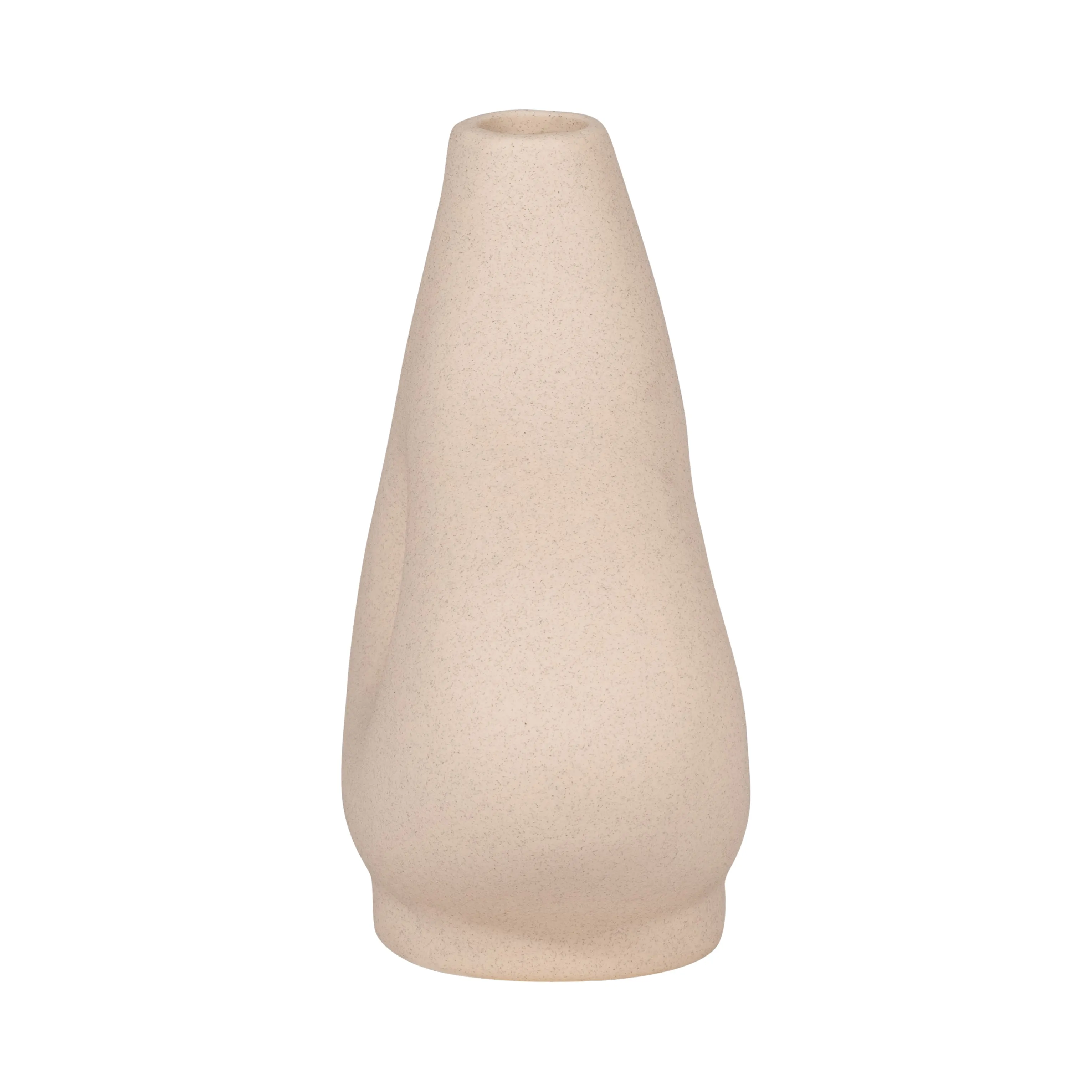 CER, 7" SHORT OPEN CUT-OUT NOMAD VASE, IVORY