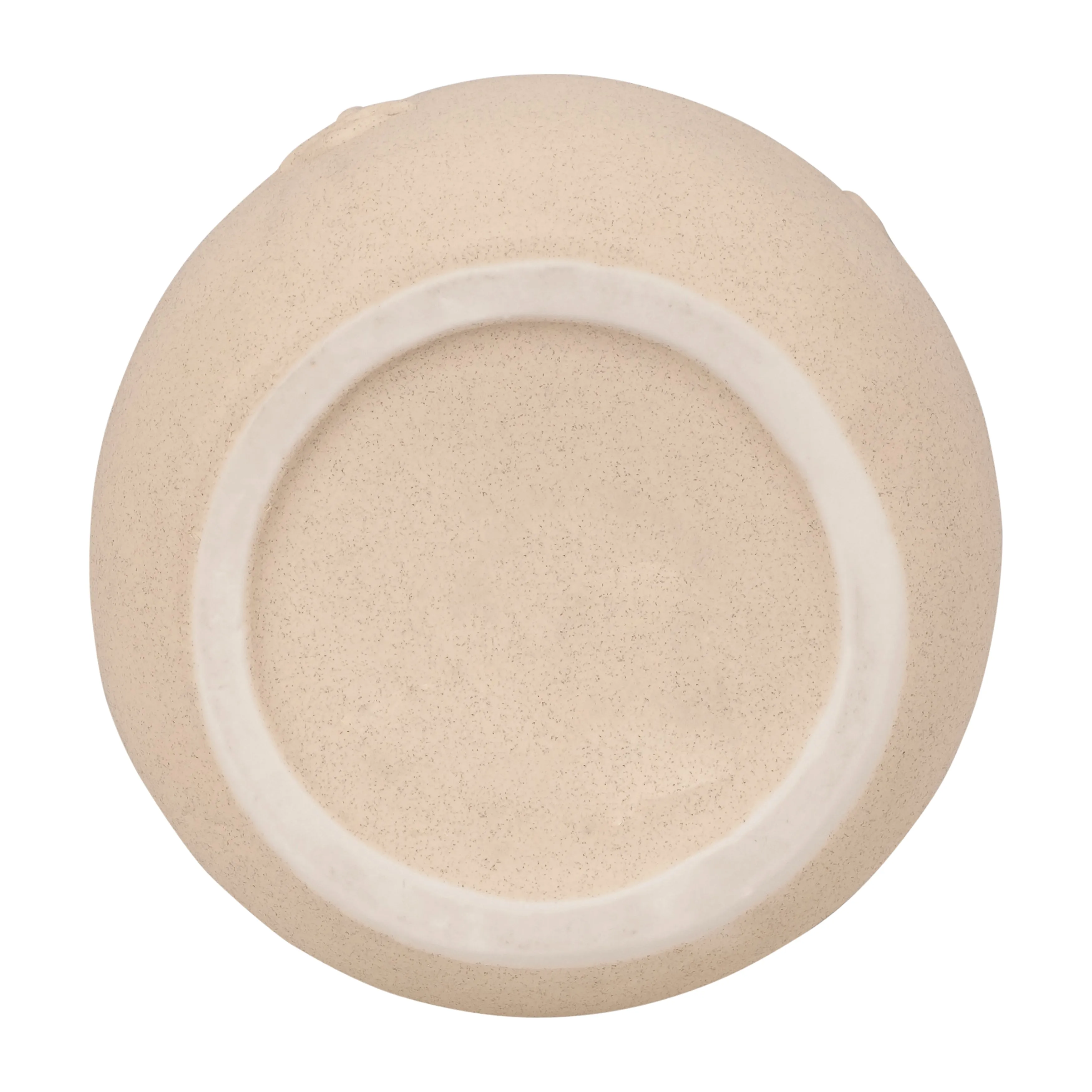 Cer, 8" Face Vase W/ Handles, Ivory