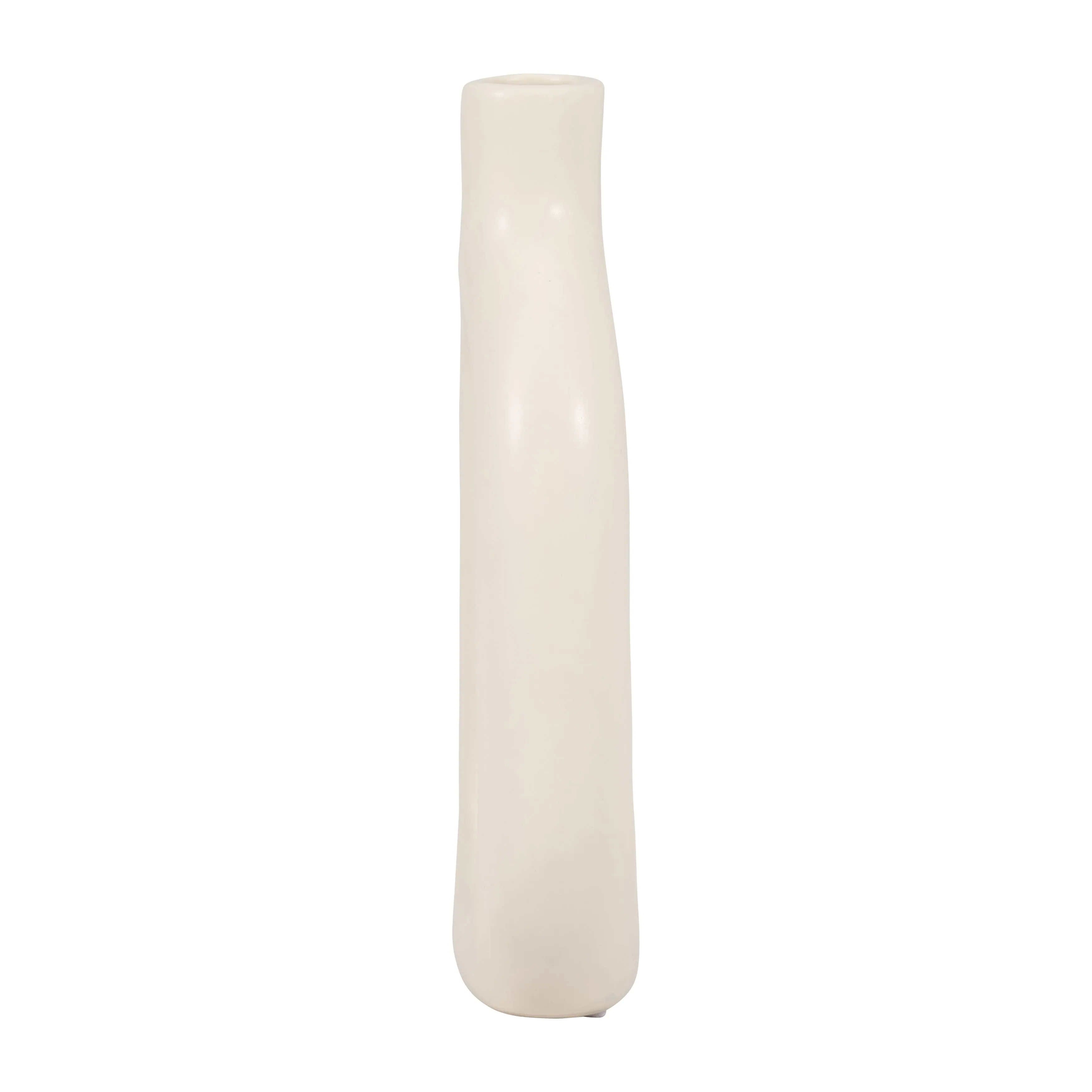 CER, 9" TEXTURED CUT-OUT VASE, COTTON