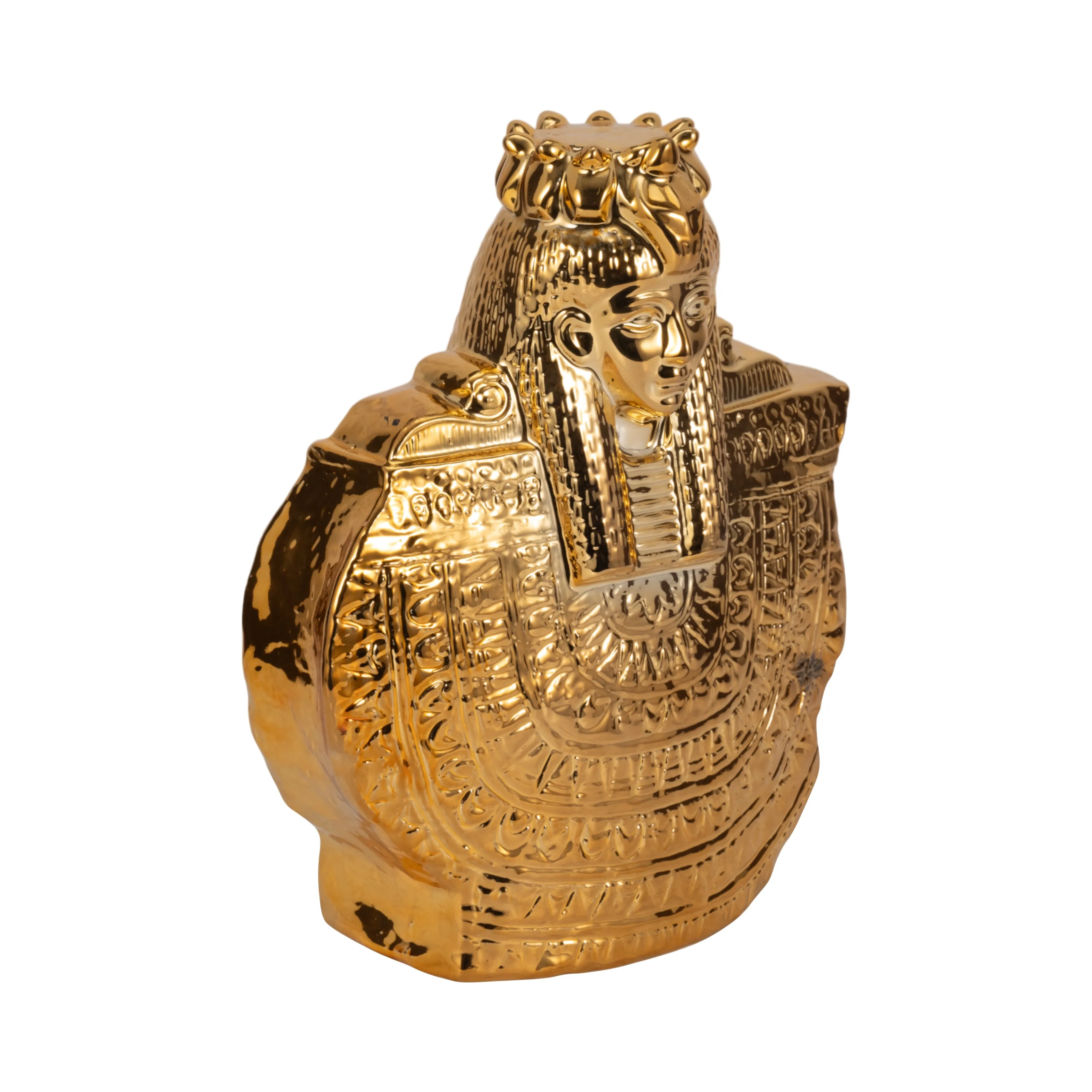 CERAMIC 14" TABLE TOP SCULPTURE, GOLD