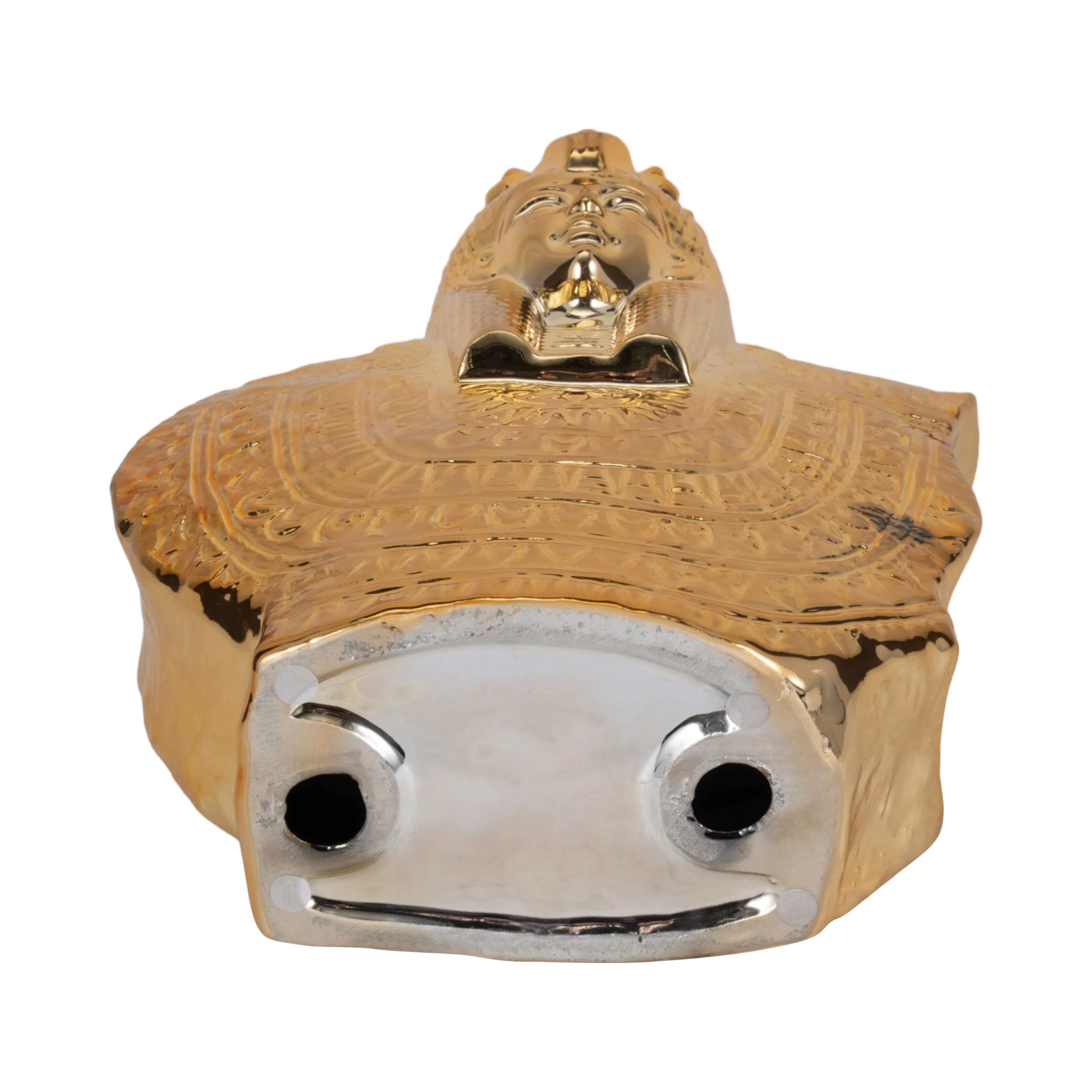 CERAMIC 14" TABLE TOP SCULPTURE, GOLD