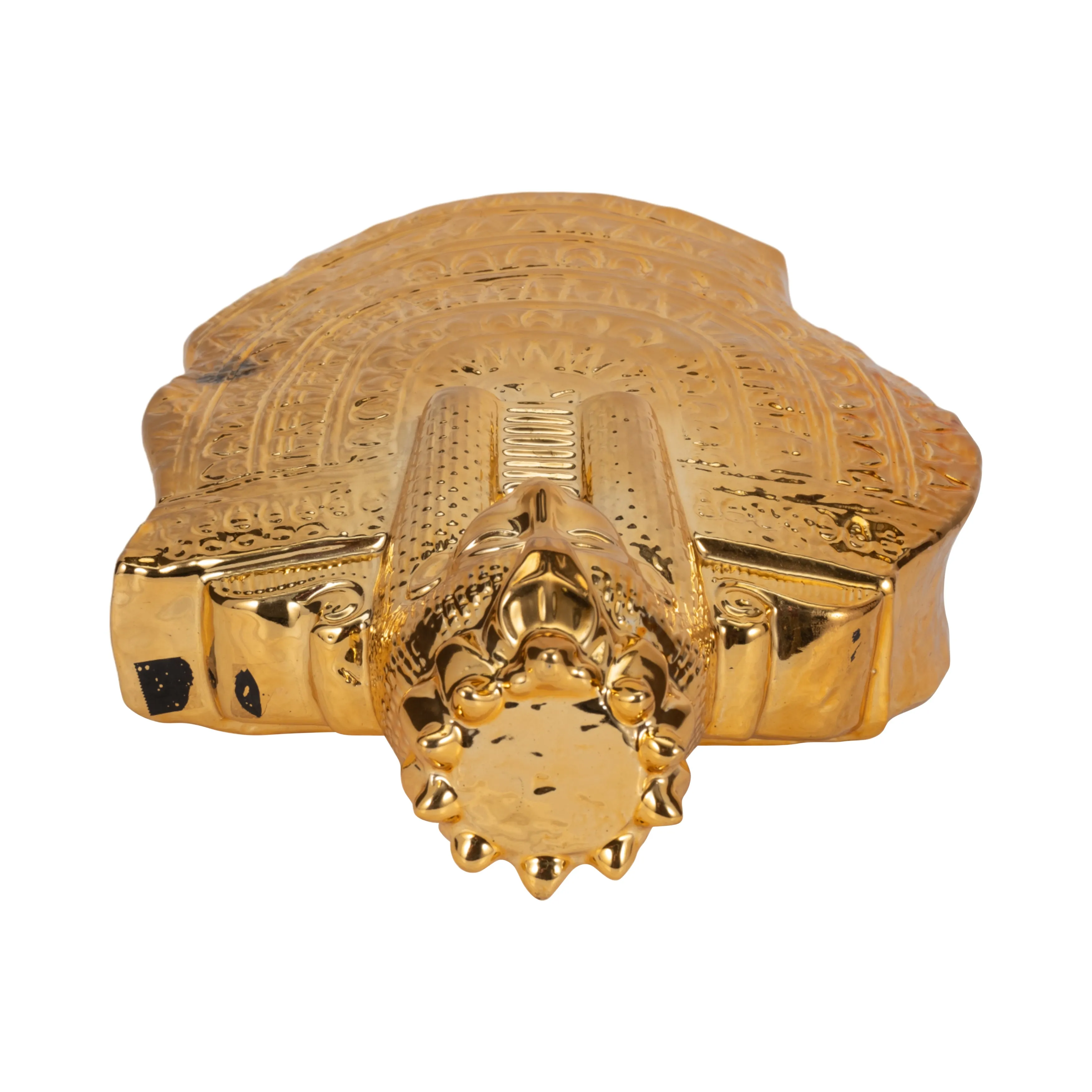 CERAMIC 14" TABLE TOP SCULPTURE, GOLD