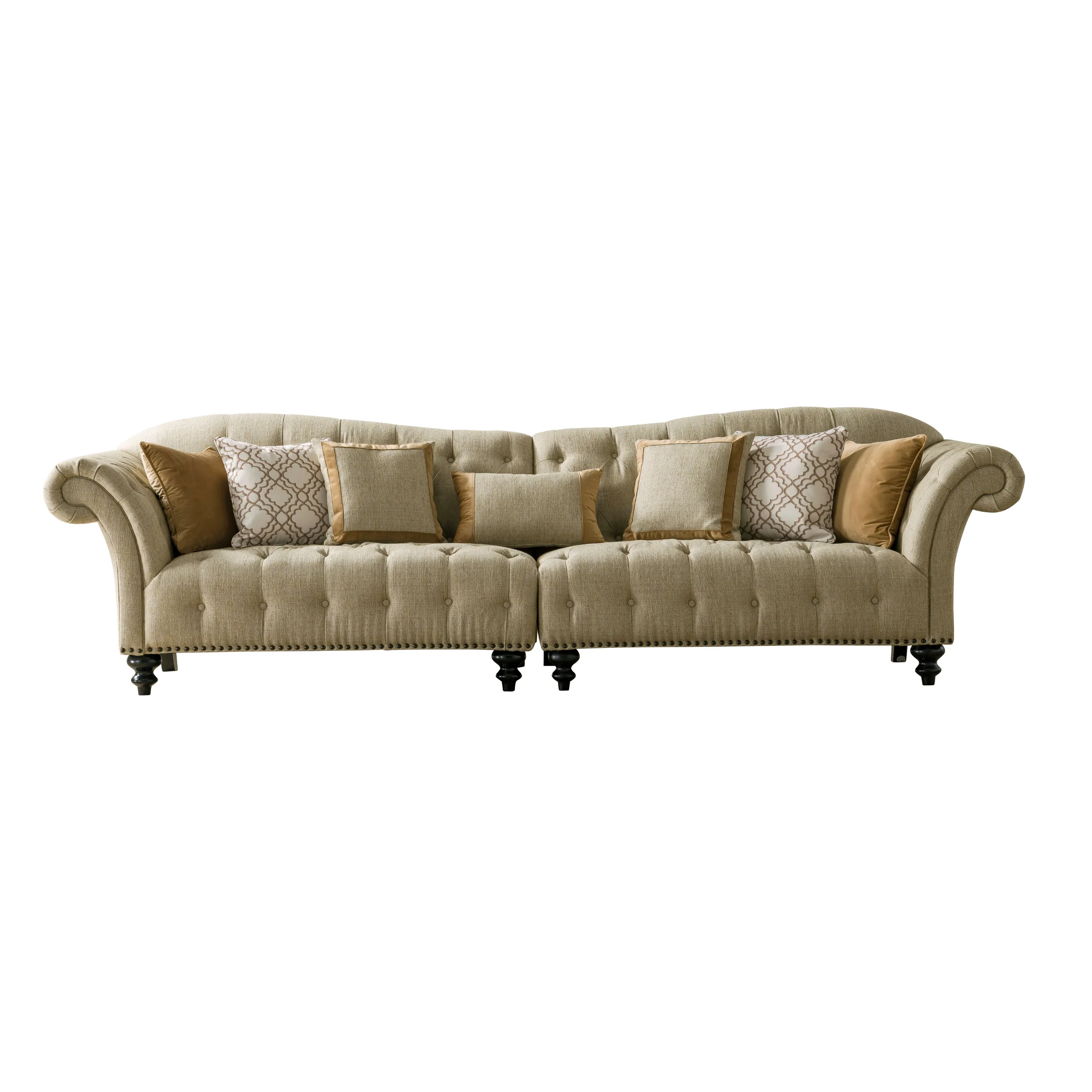 Classic Beige Living Room Set (Chair XXL Sofa)