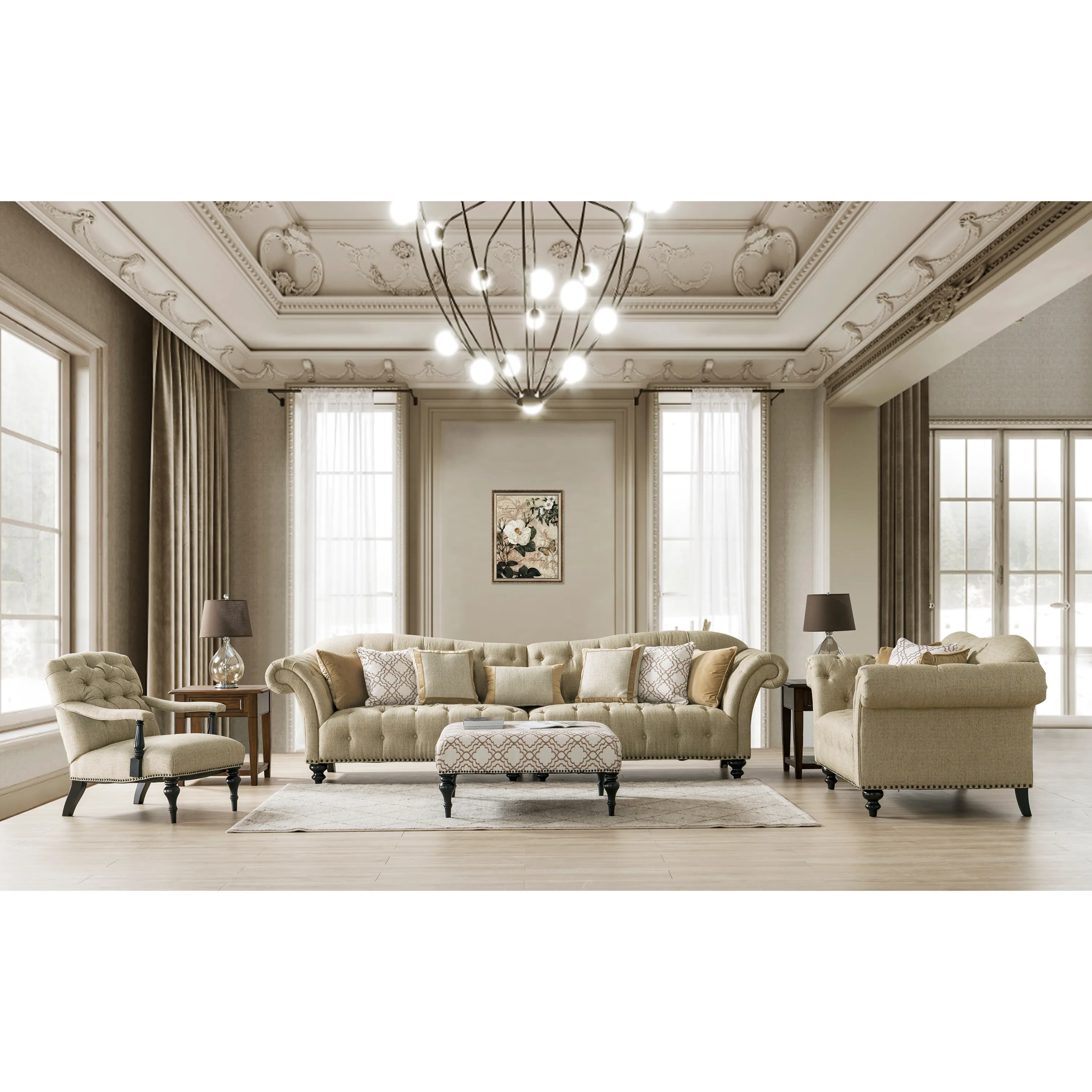 Classic Beige Sofa