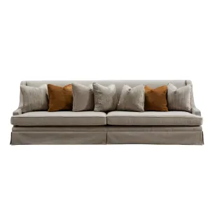 Classy By Noha Albabtain Skirted  Beige 4 Seater Sofa