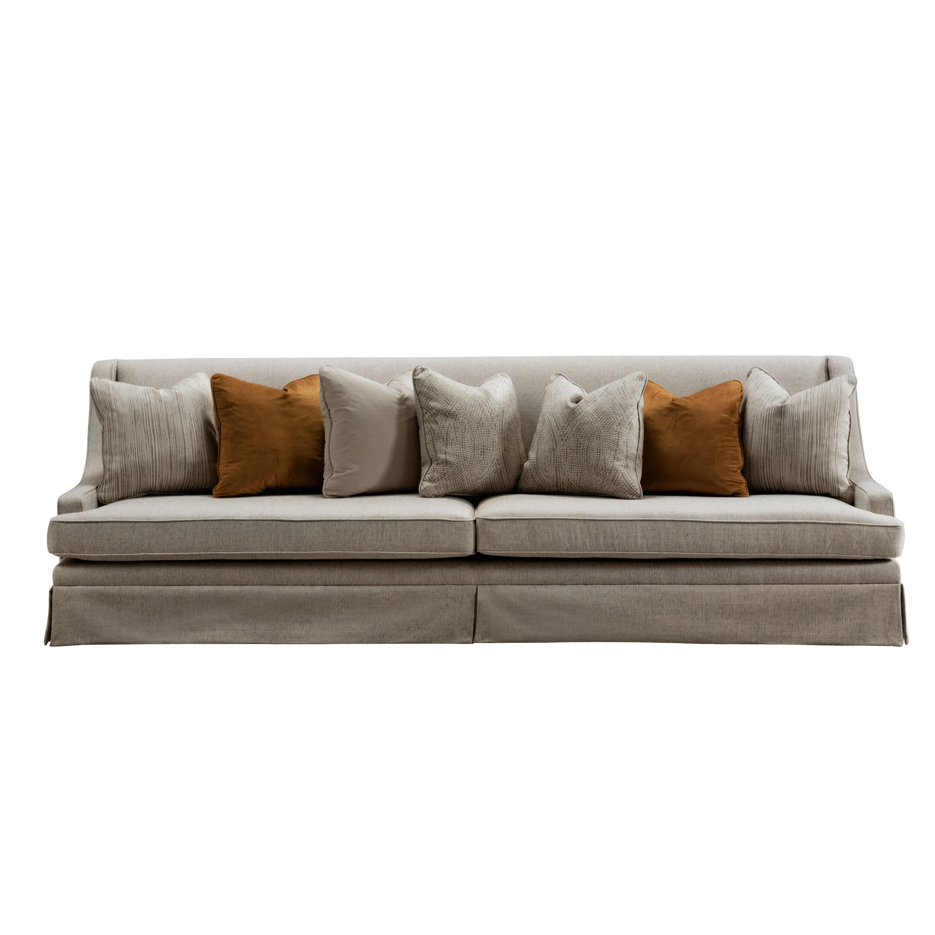 Classy By Noha Albabtain Skirted  Beige 4 Seater Sofa