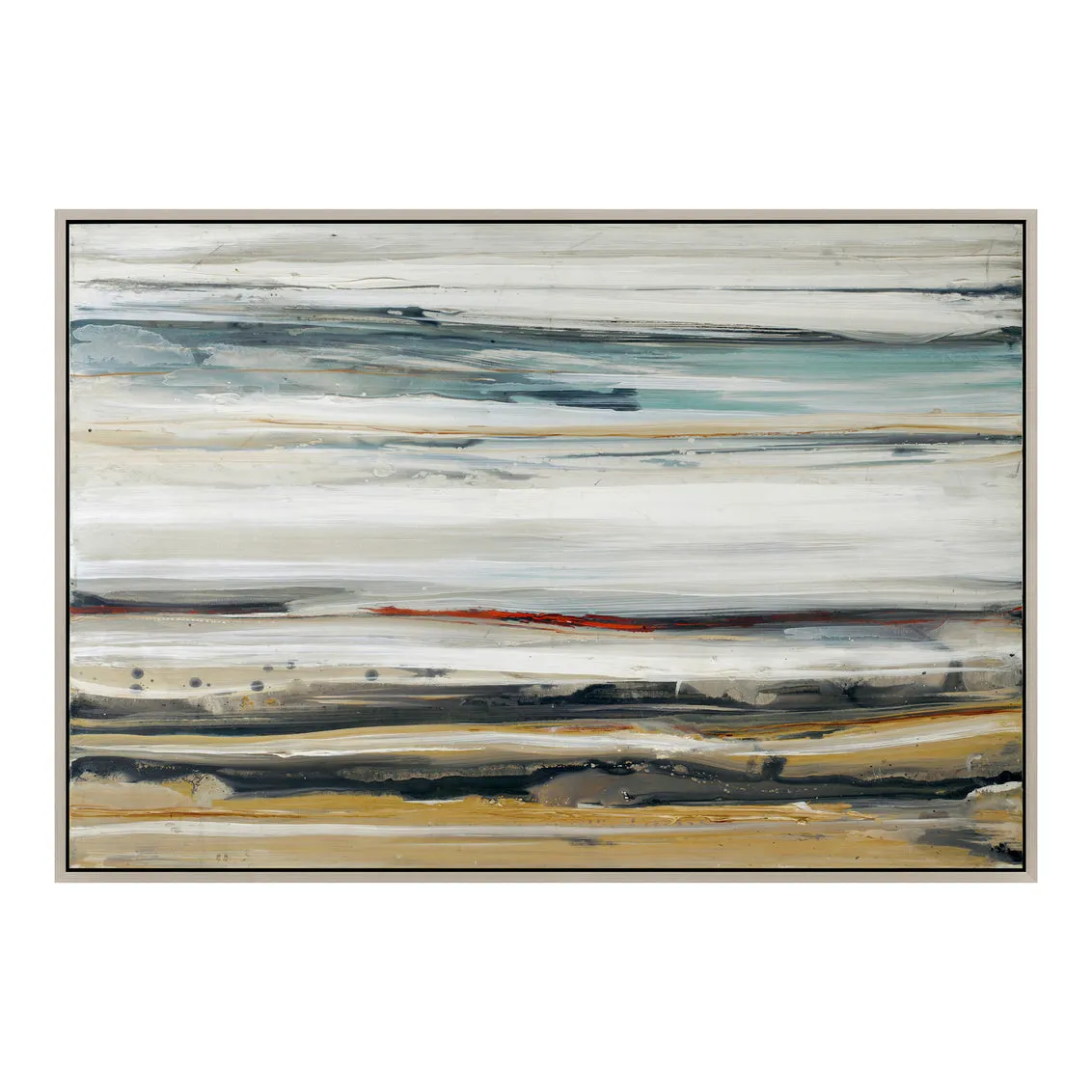Color Swathe Wall Dcor W/Frame Large