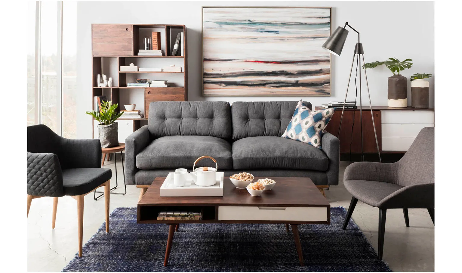 Color Swathe Wall Dcor W/Frame Large