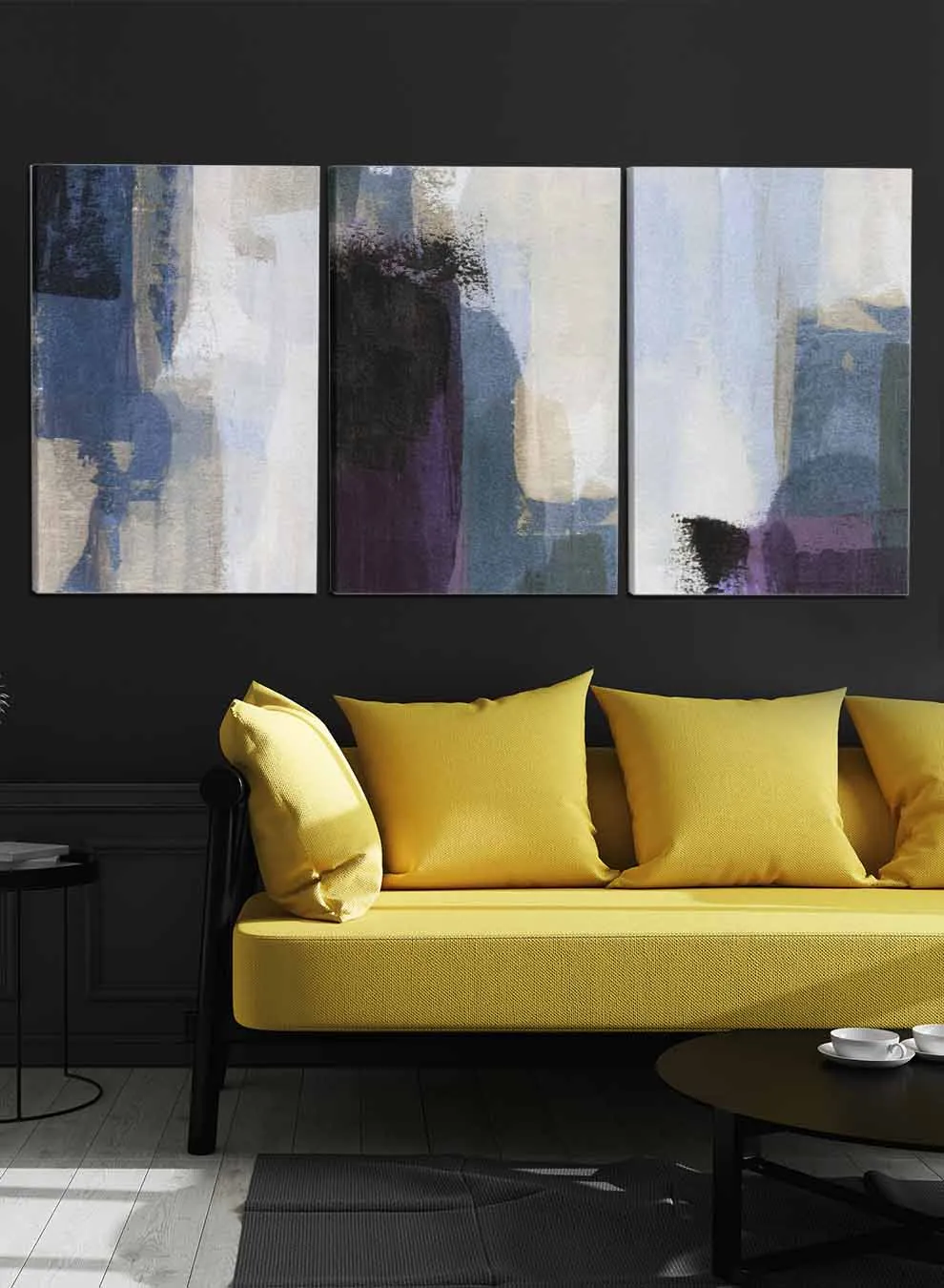 Colorful Abstract Drawing Paintings(set of 3)