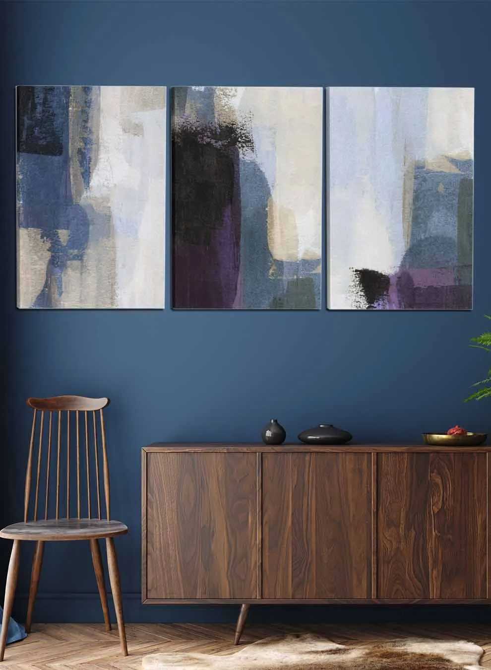 Colorful Abstract Drawing Paintings(set of 3)