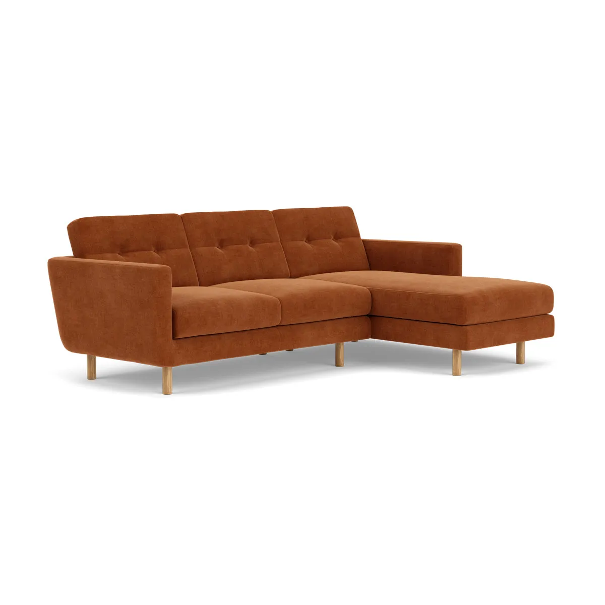 Conrad Fabric Right Chaise Sofa