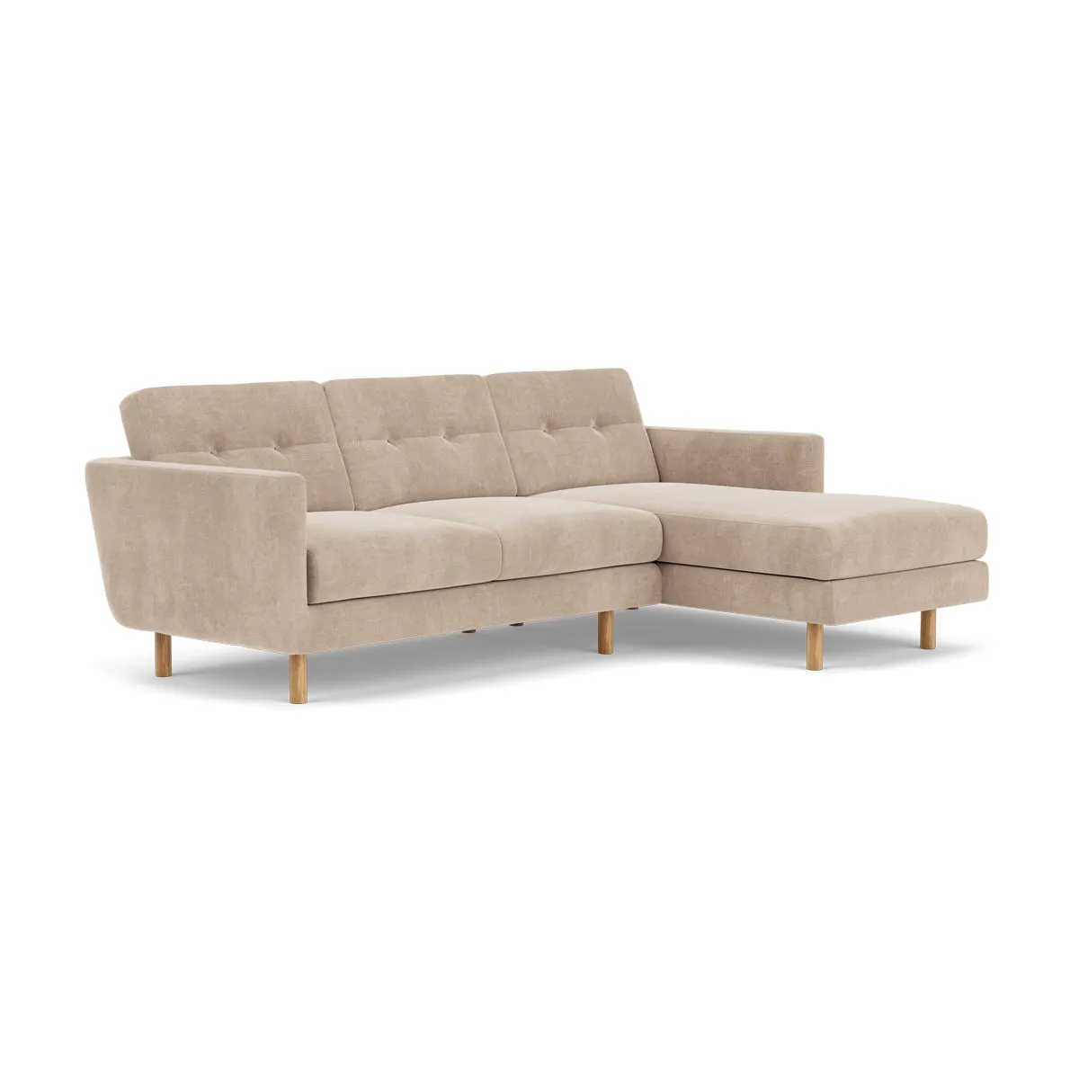 Conrad Fabric Right Chaise Sofa