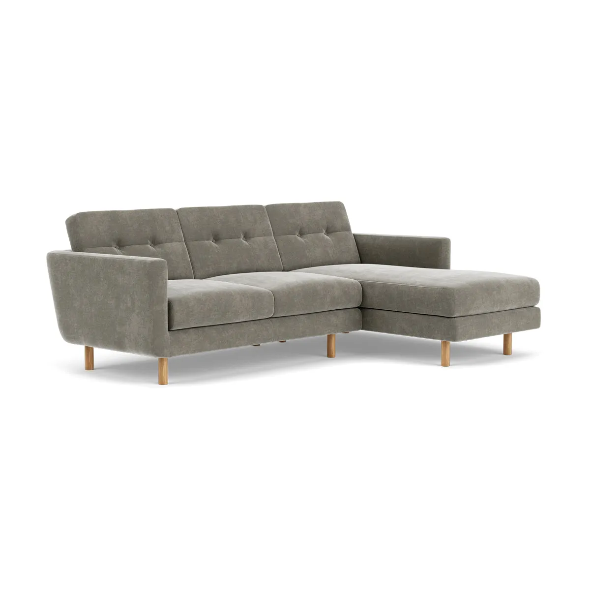 Conrad Fabric Right Chaise Sofa