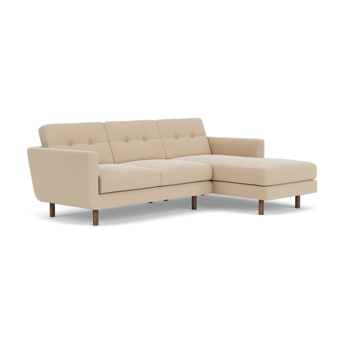 Conrad Fabric Right Chaise Sofa