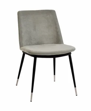 Copy of Evora Grey Velvet  2 Chair - with accent table