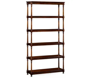 Country Farmhouse Collection - Five Tier tagre with Double Column Supports