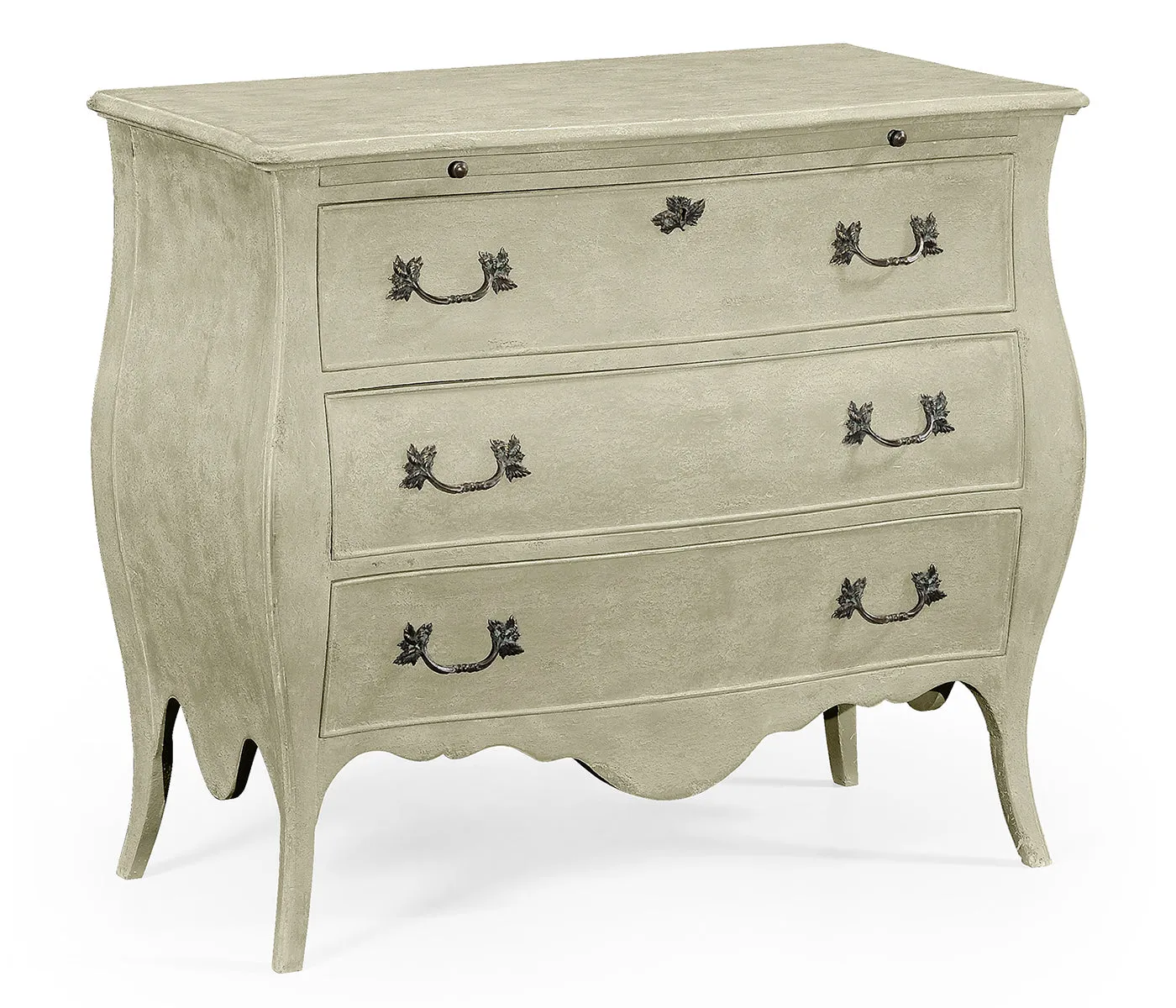 Country Farmhouse Collection - Grey Painted Bomb Chest