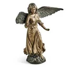Curated Collection - Antique Light Brown Brass Angel
