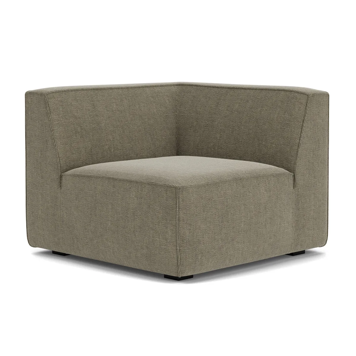 Dane Velvet 1 Seater Left Corner Modular Sofa