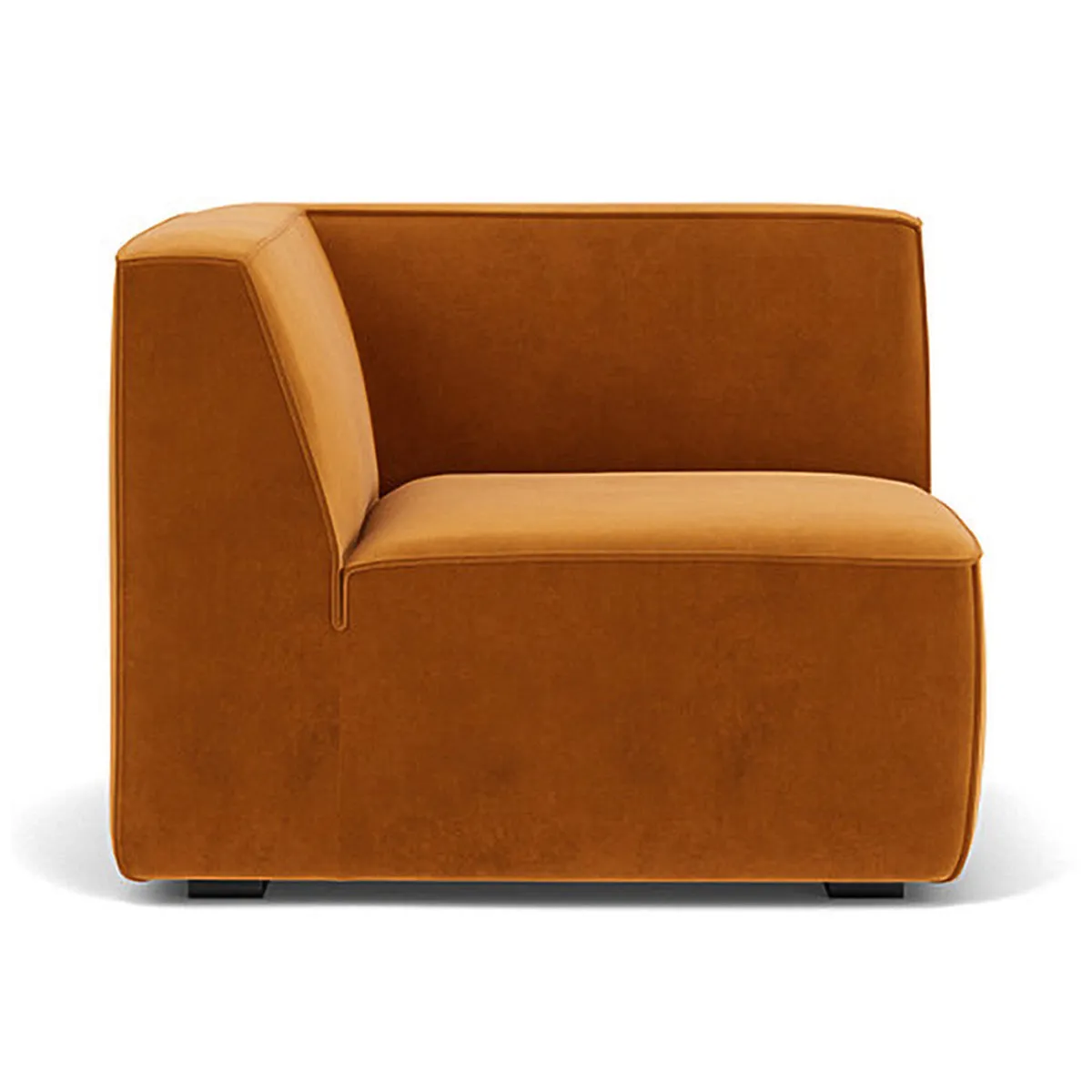 Dane Velvet 1 Seater Left Corner Modular Sofa