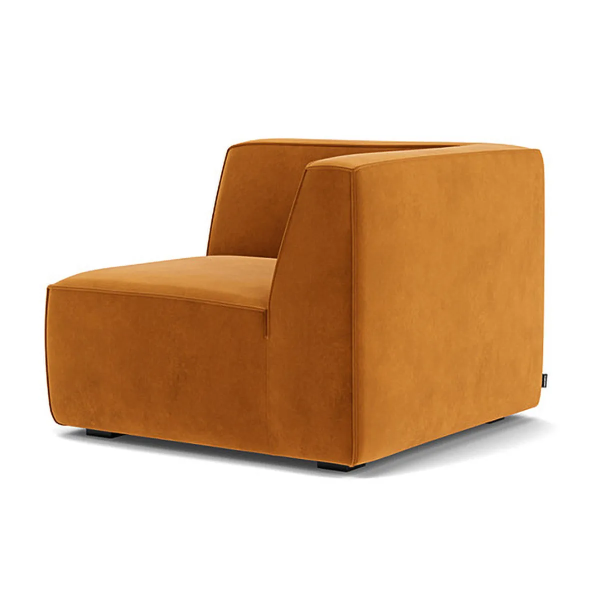 Dane Velvet 1 Seater Left Corner Modular Sofa