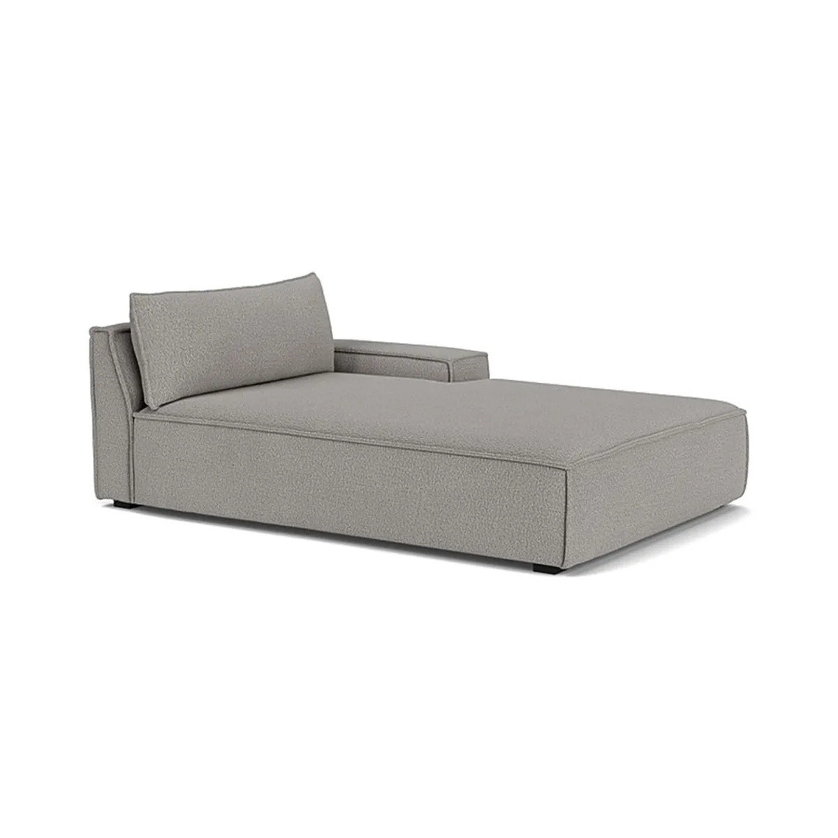 Daphne Boucle 1 Seater Right Chaise Modular Sofa