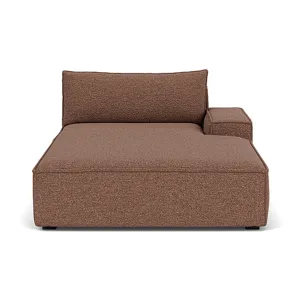 Daphne Boucle 1 Seater Right Chaise Modular Sofa