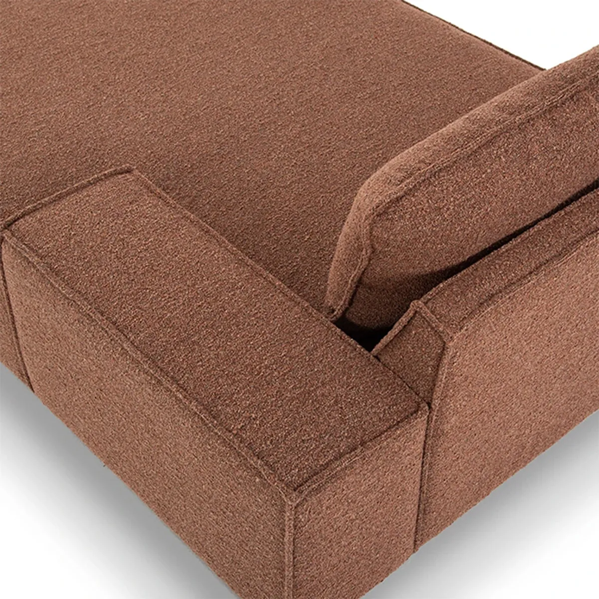 Daphne Boucle 1 Seater Right Chaise Modular Sofa