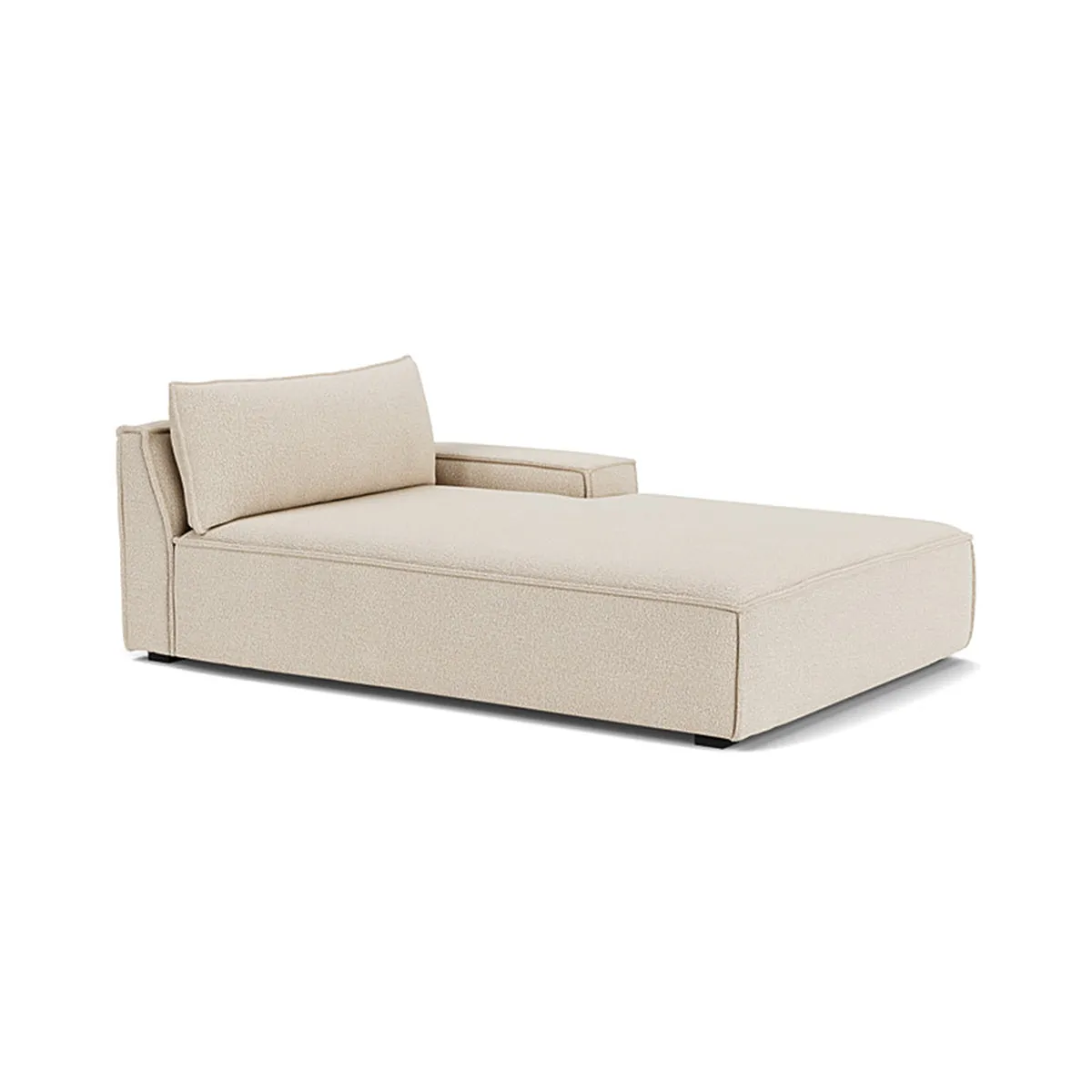 Daphne Boucle 1 Seater Right Chaise Modular Sofa